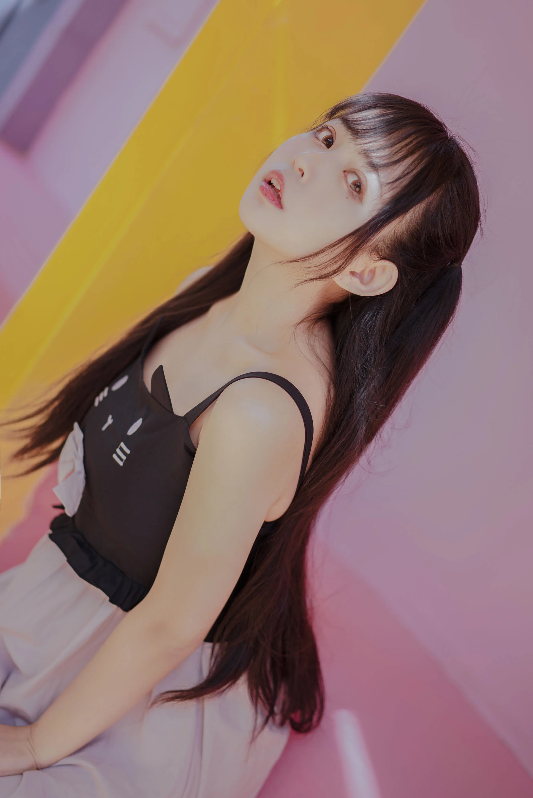 大眼萌妹黑猫猫OvO – pink插图5