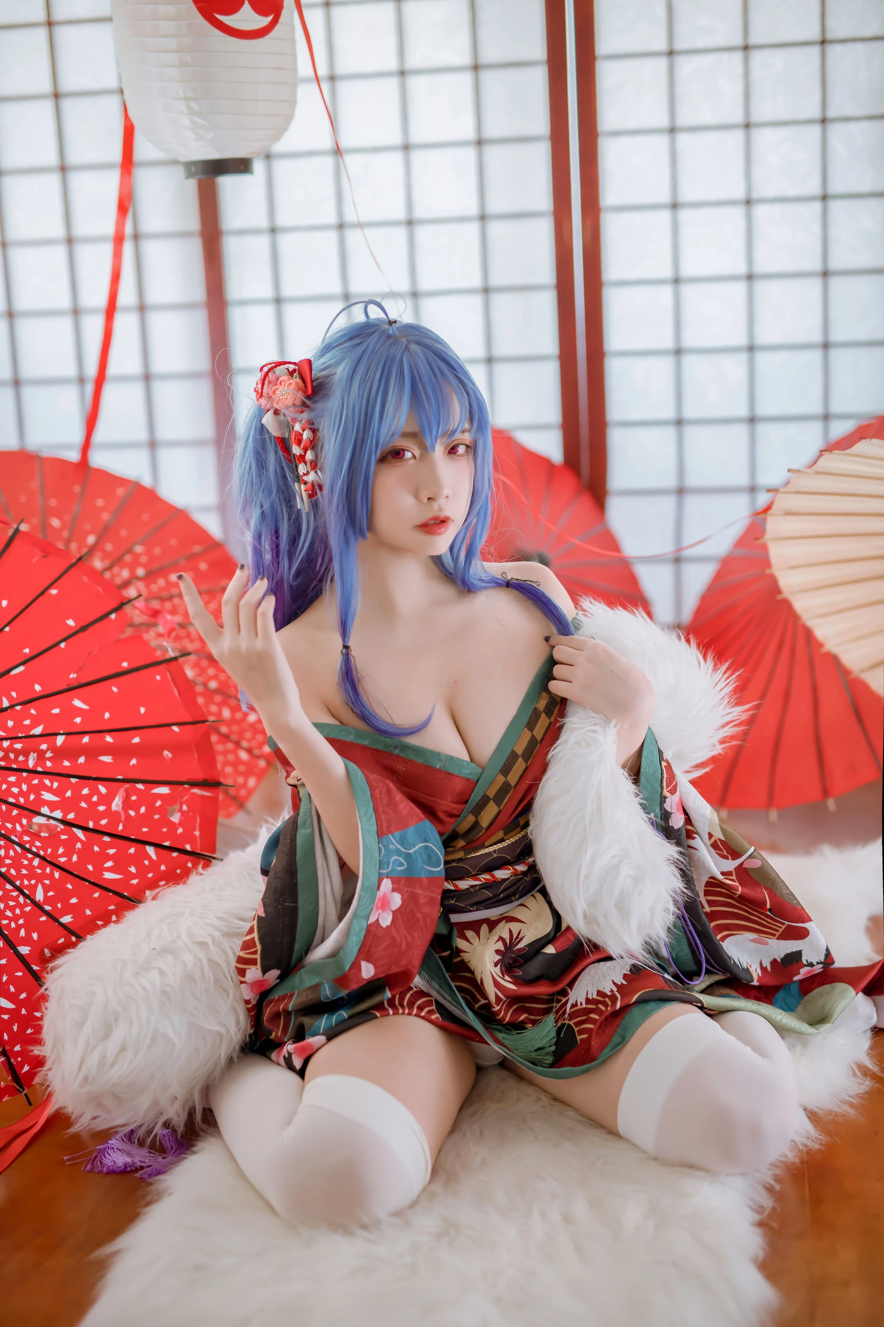 人气Coser二佐Nisa – 碧蓝 圣路易斯和服插图7