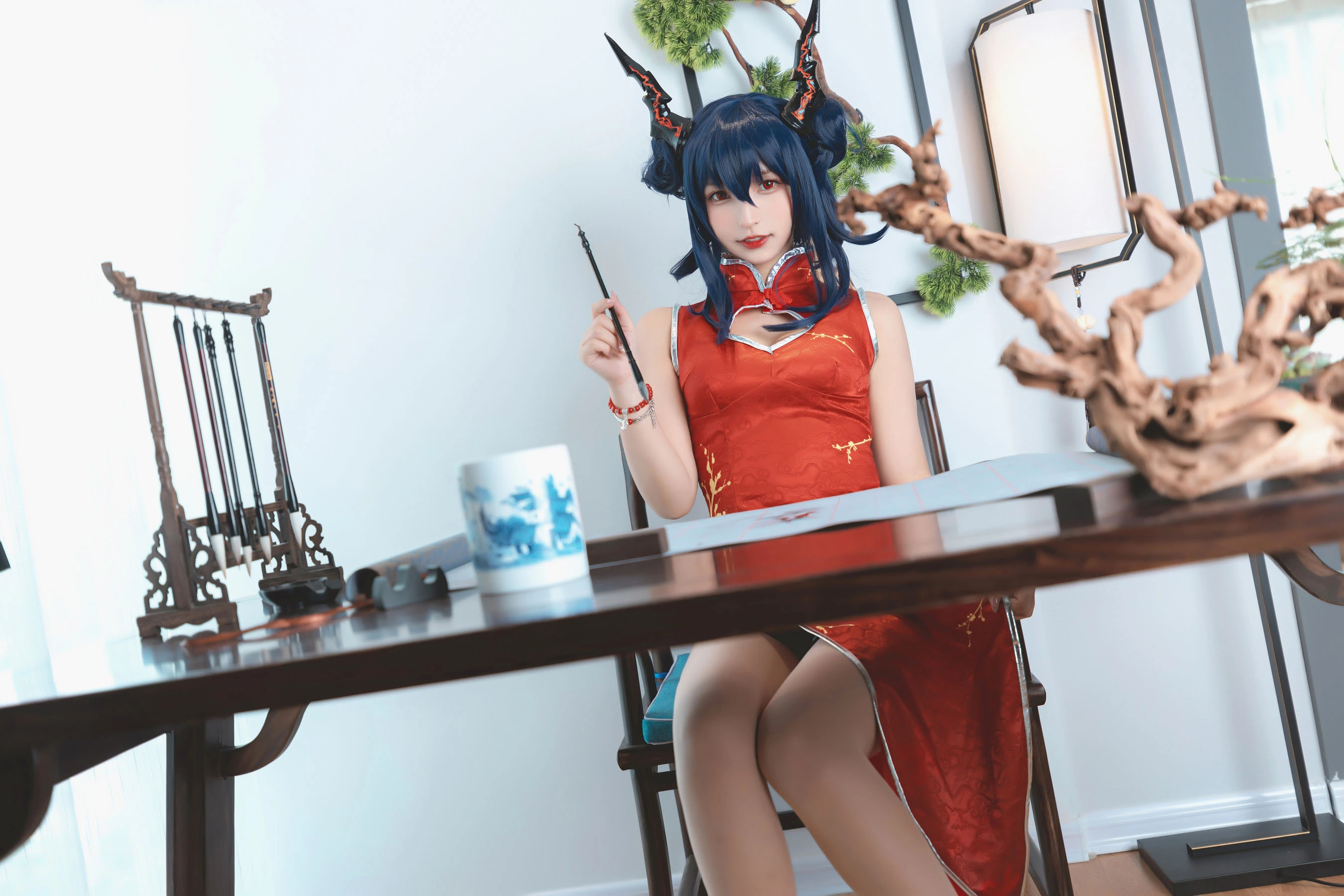 萝莉神楽坂真冬 – 旗袍魔女插图1