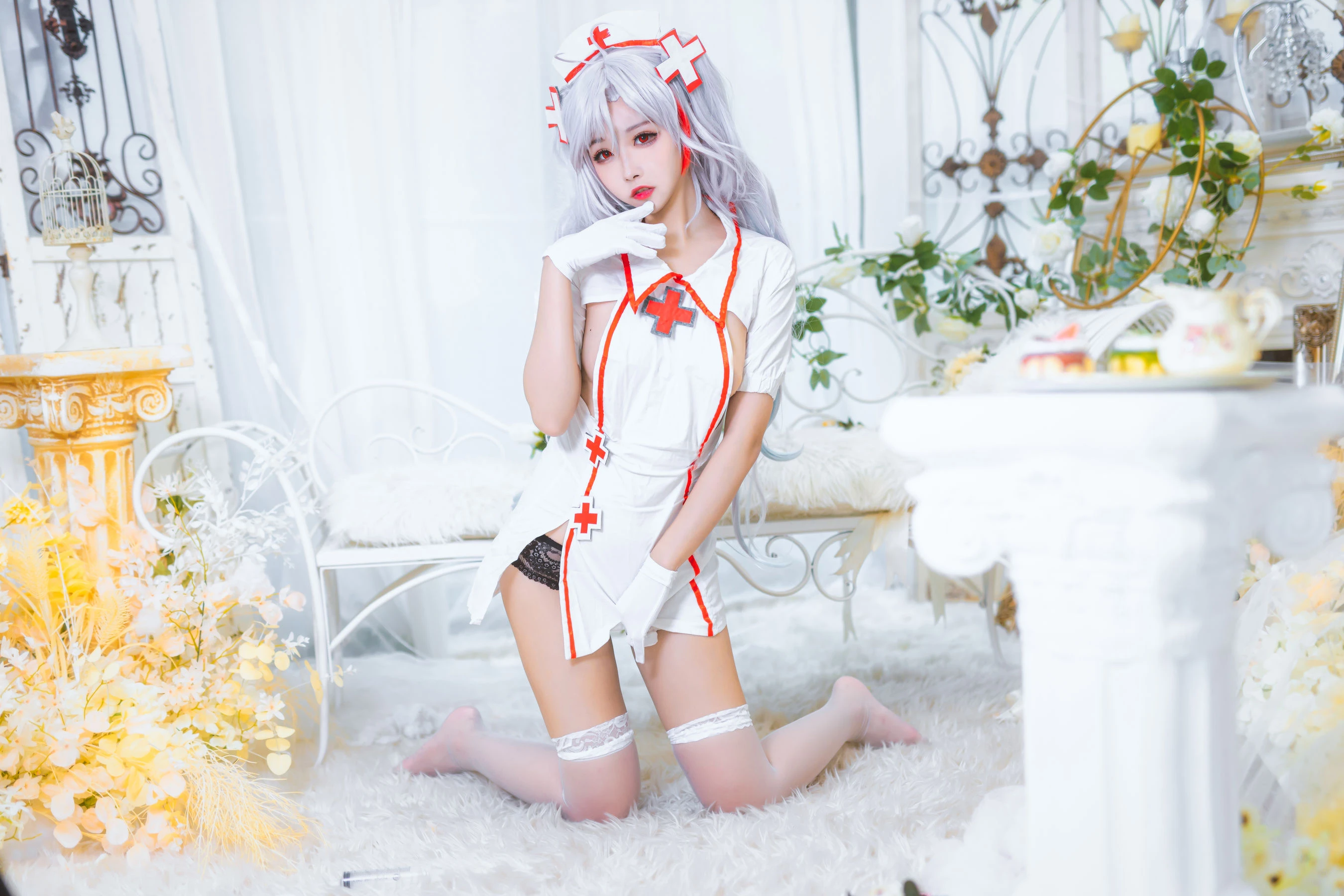 微博妹子Momoko葵葵 – 欧根之护士插图3