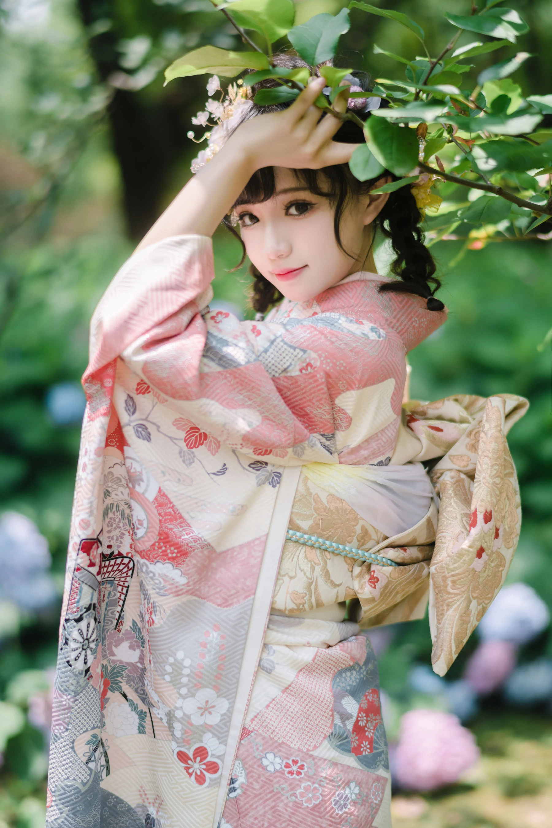 花柒Hana – 绣球花和服插图8