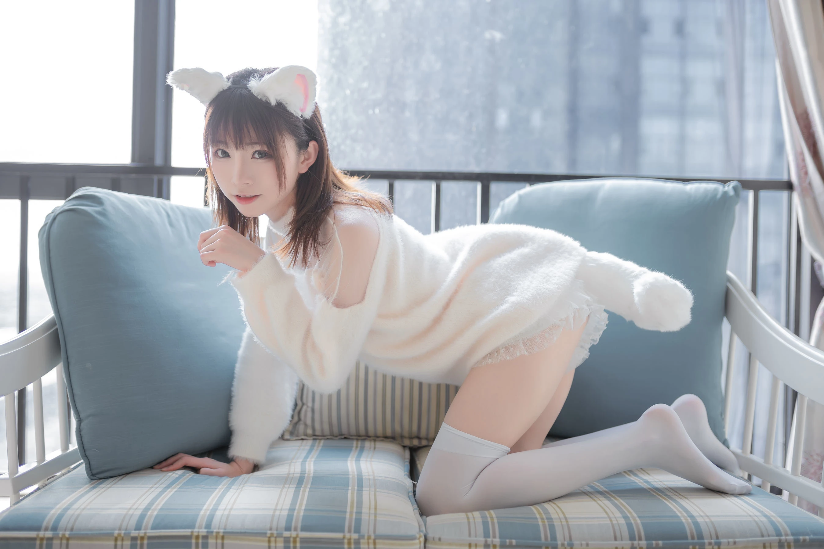 动漫博主Kitaro_绮太郎 – 白喵女友 [41P]插图3