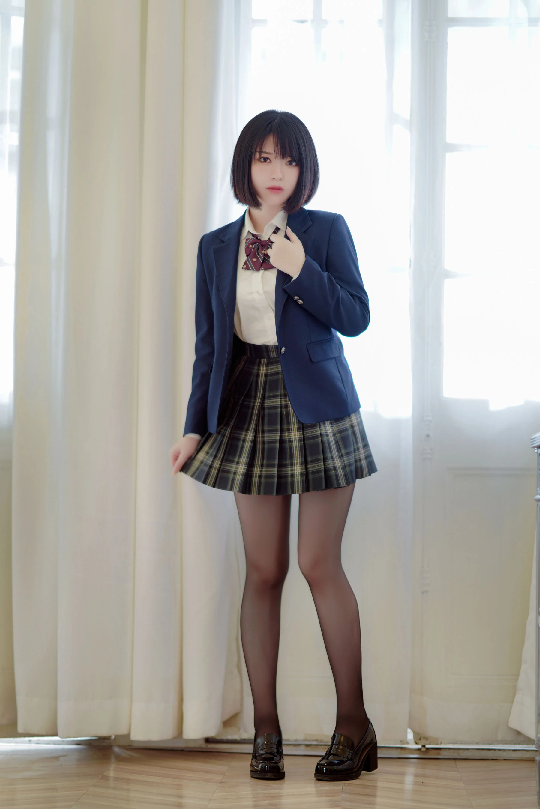 半半子 – 彼女の制服姿が好き插图1