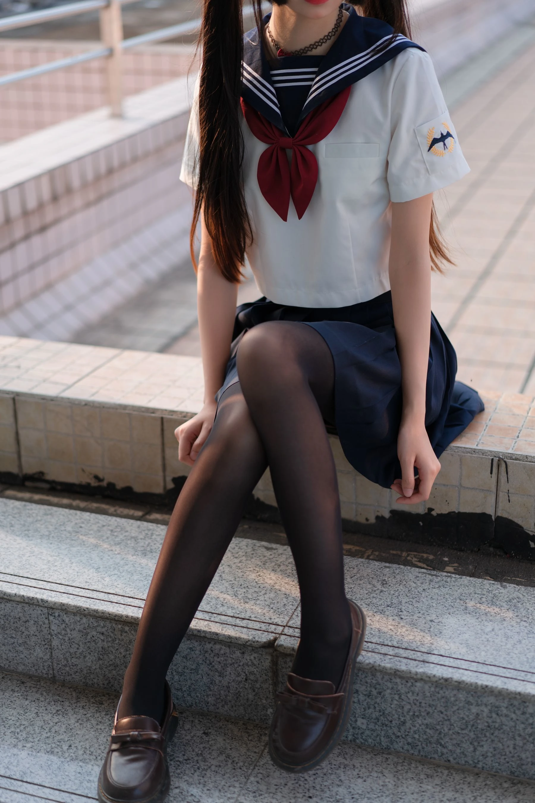 清纯少女五更百鬼 – JK制服插图1