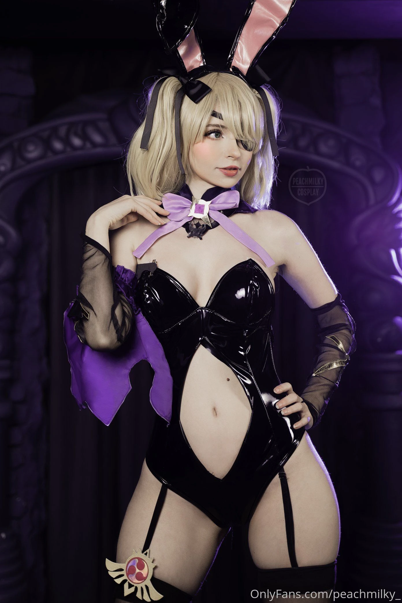 Peach milky – Fischl Playboy Bunny Genshin Impact插图1