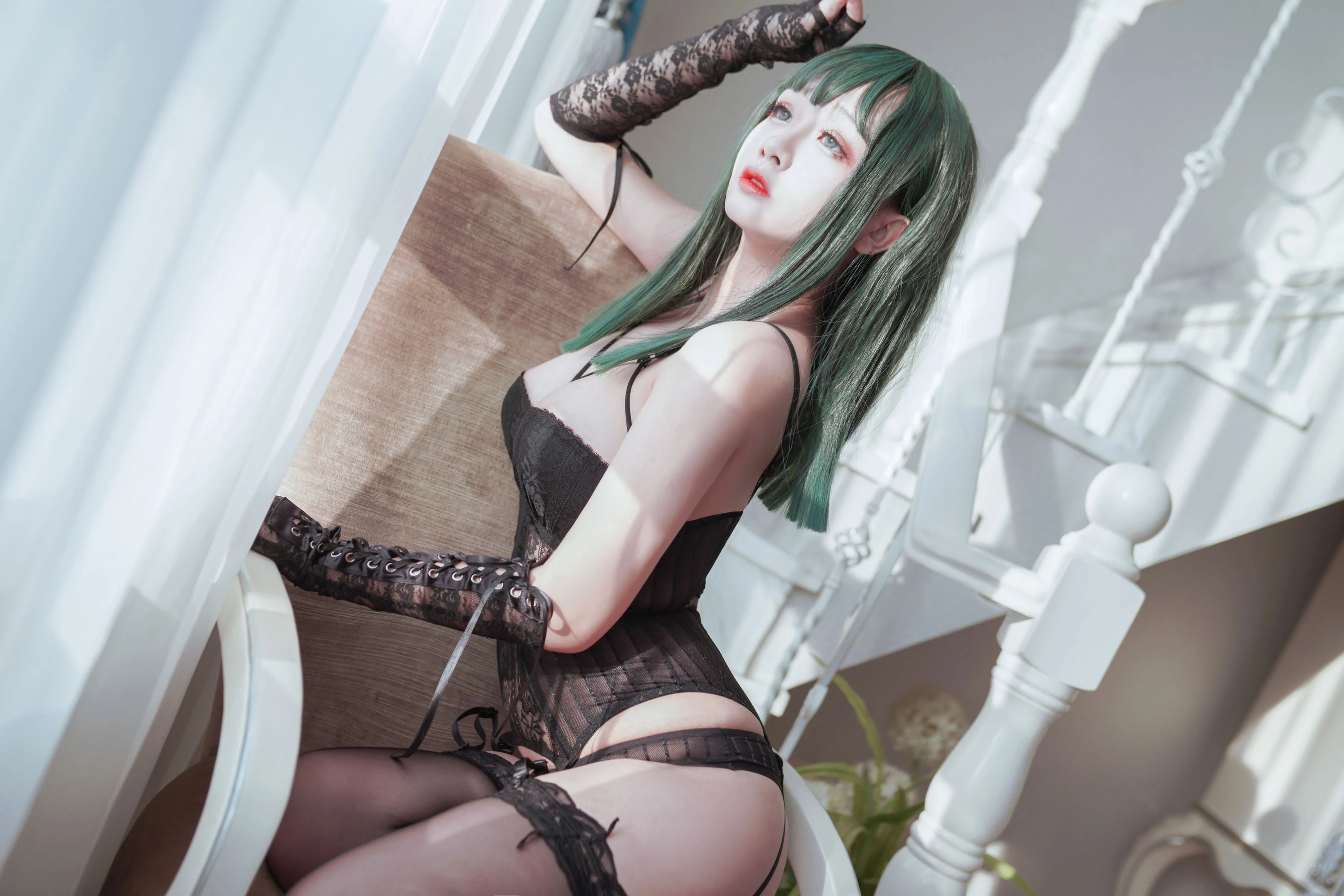 Cosplay日奈娇 – 黑丝紧束 [9P]插图6