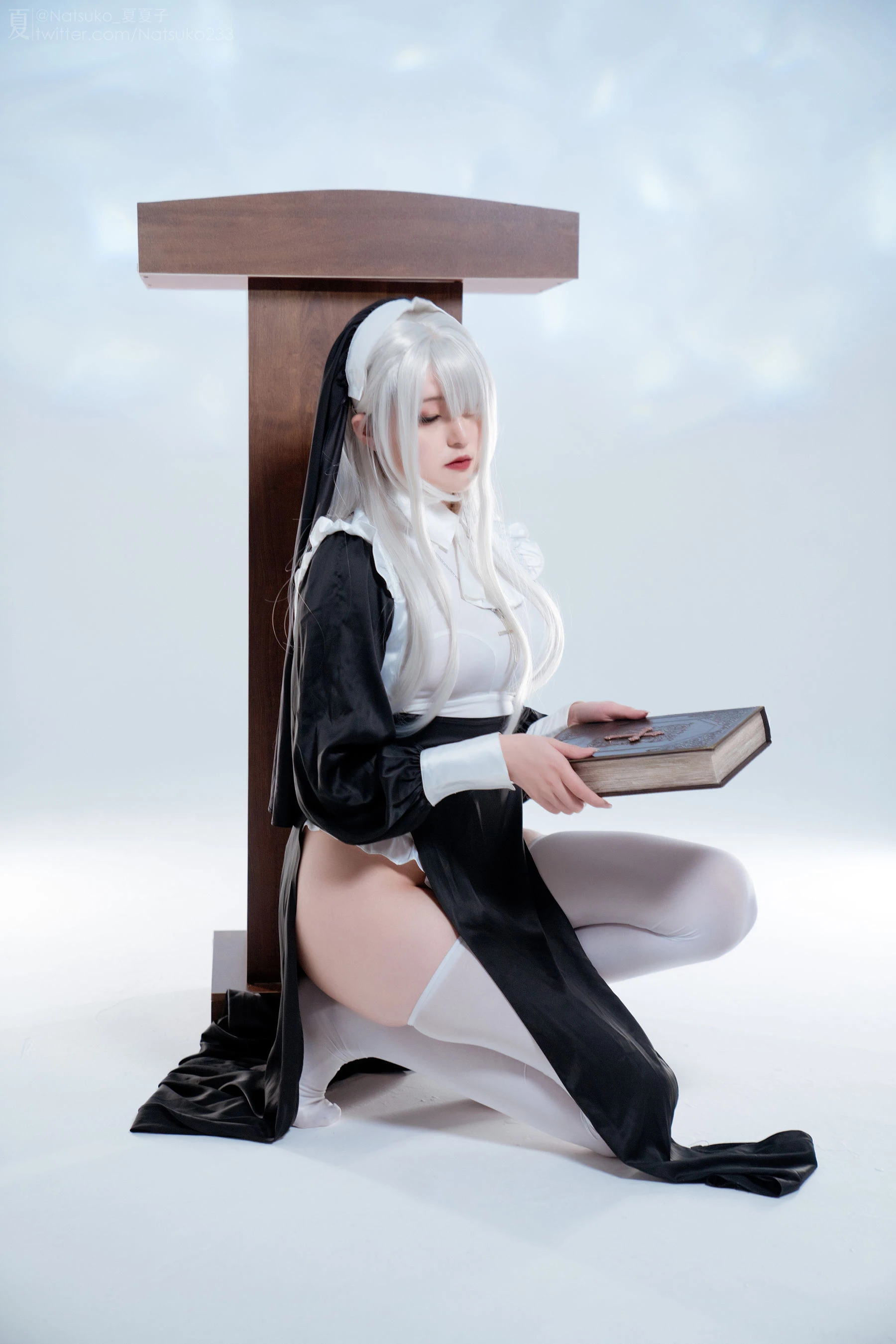 Natsuko夏夏子 – 反差修女插图1