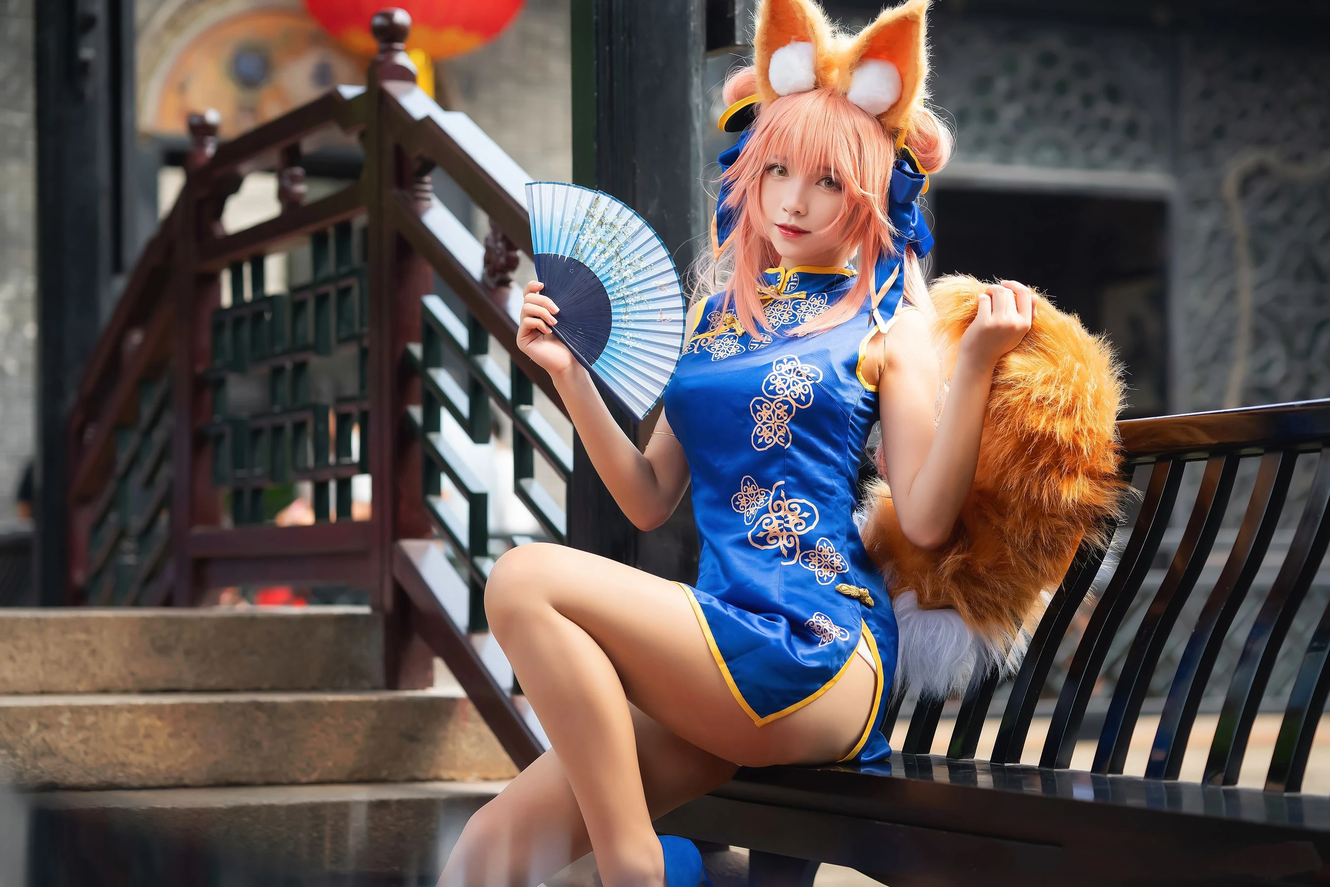 动漫博主大大卷卷小卷 – 玉藻前旗袍 [8P]插图1
