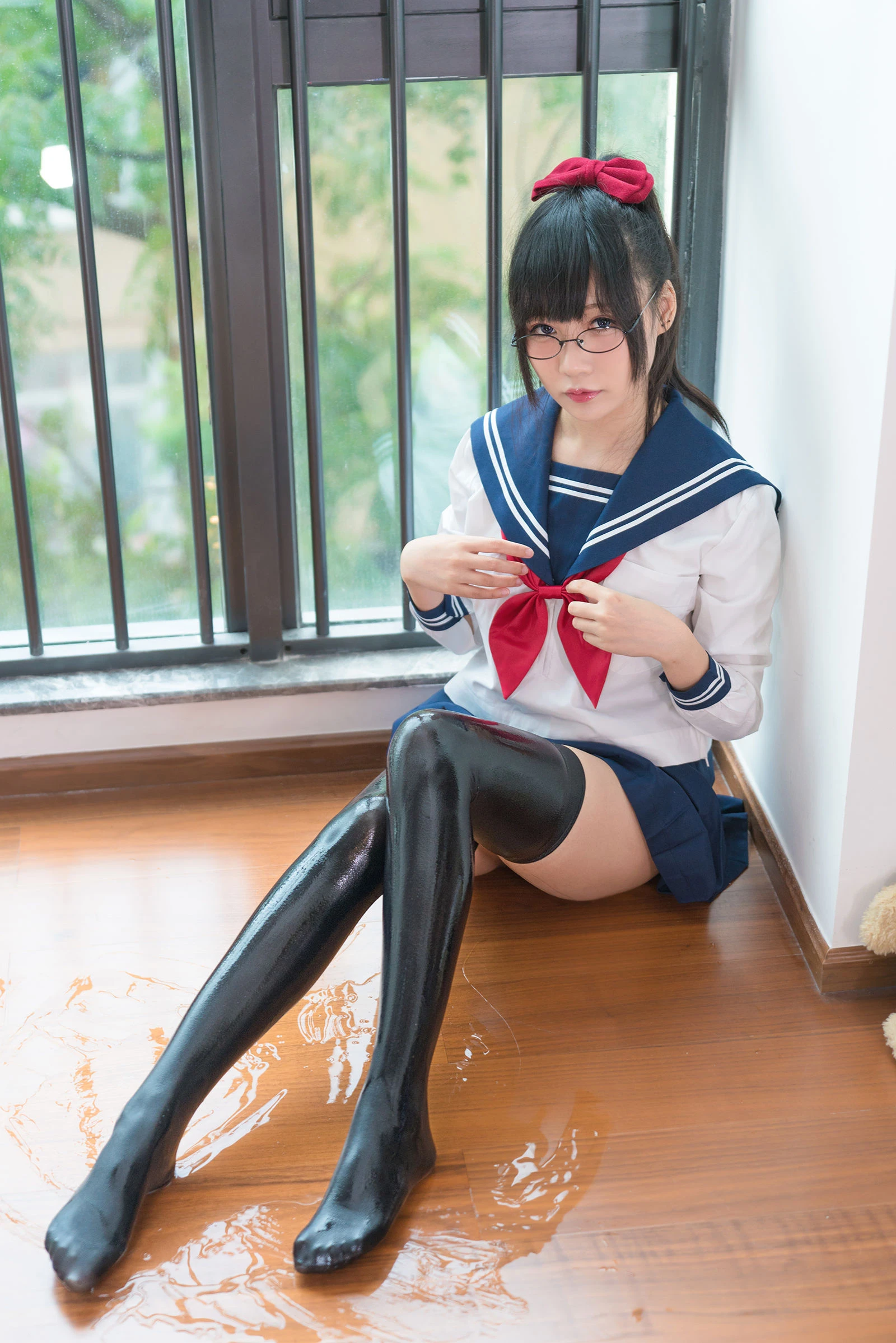 銘銘Kizami 湿湿的JK [42P]插图1