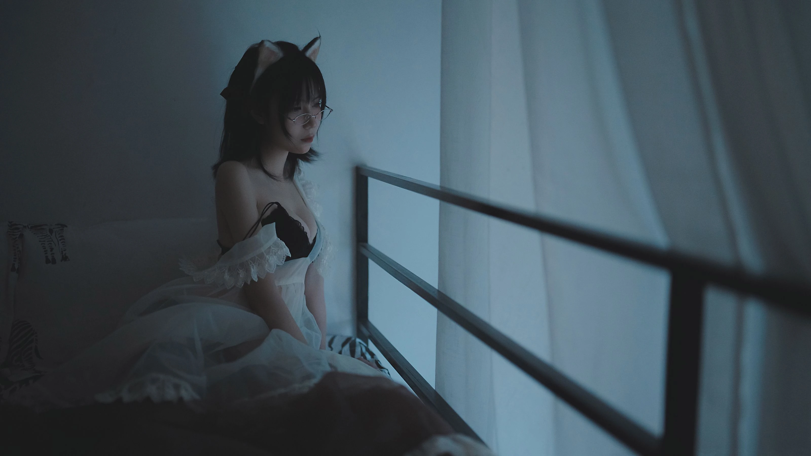 COSER美女逐月su 透明女仆插图2