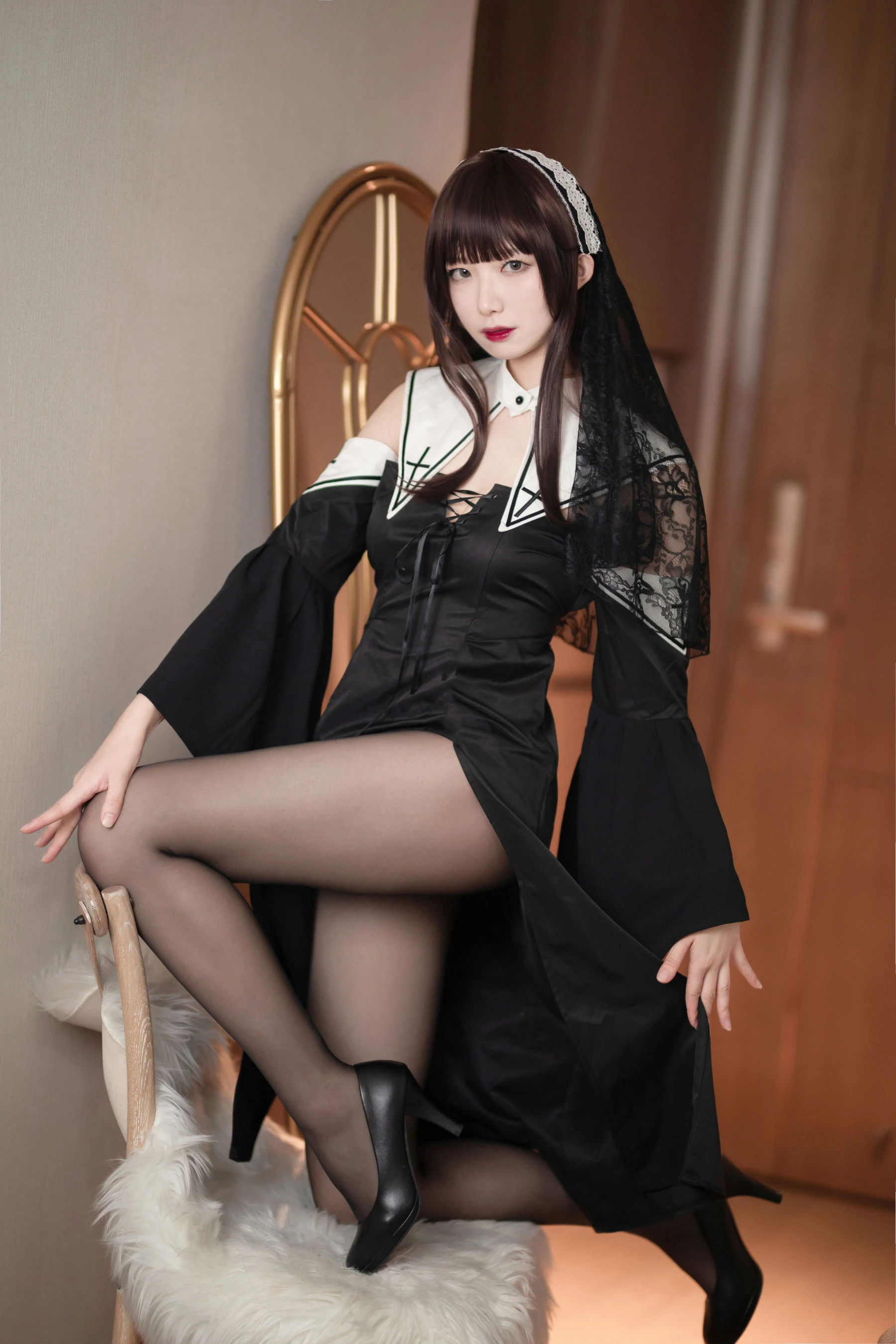 动漫博主封疆疆v – 黑色修女 [40P]插图4