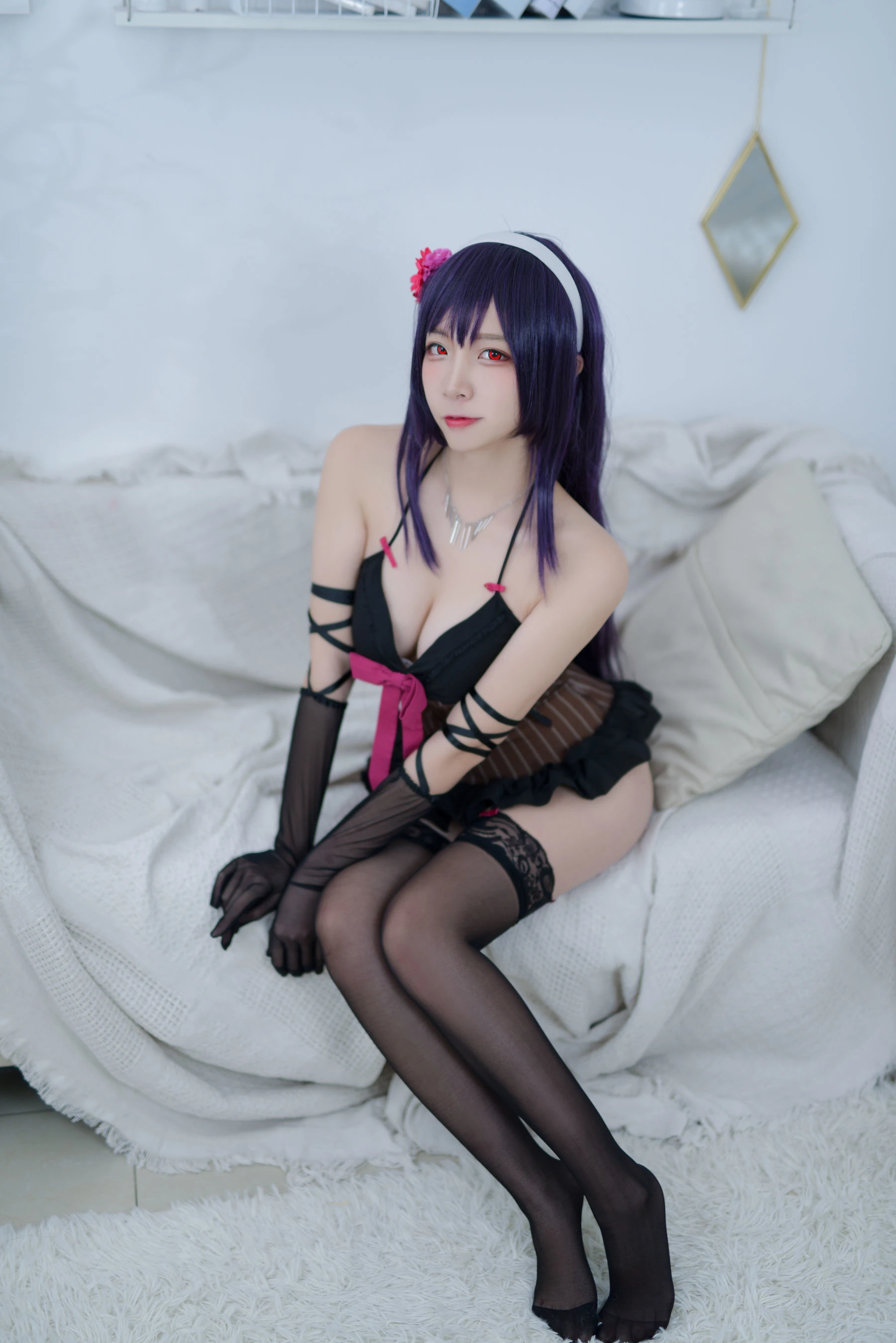 人气Coser二佐Nisa – 路人学姐 睡衣插图1