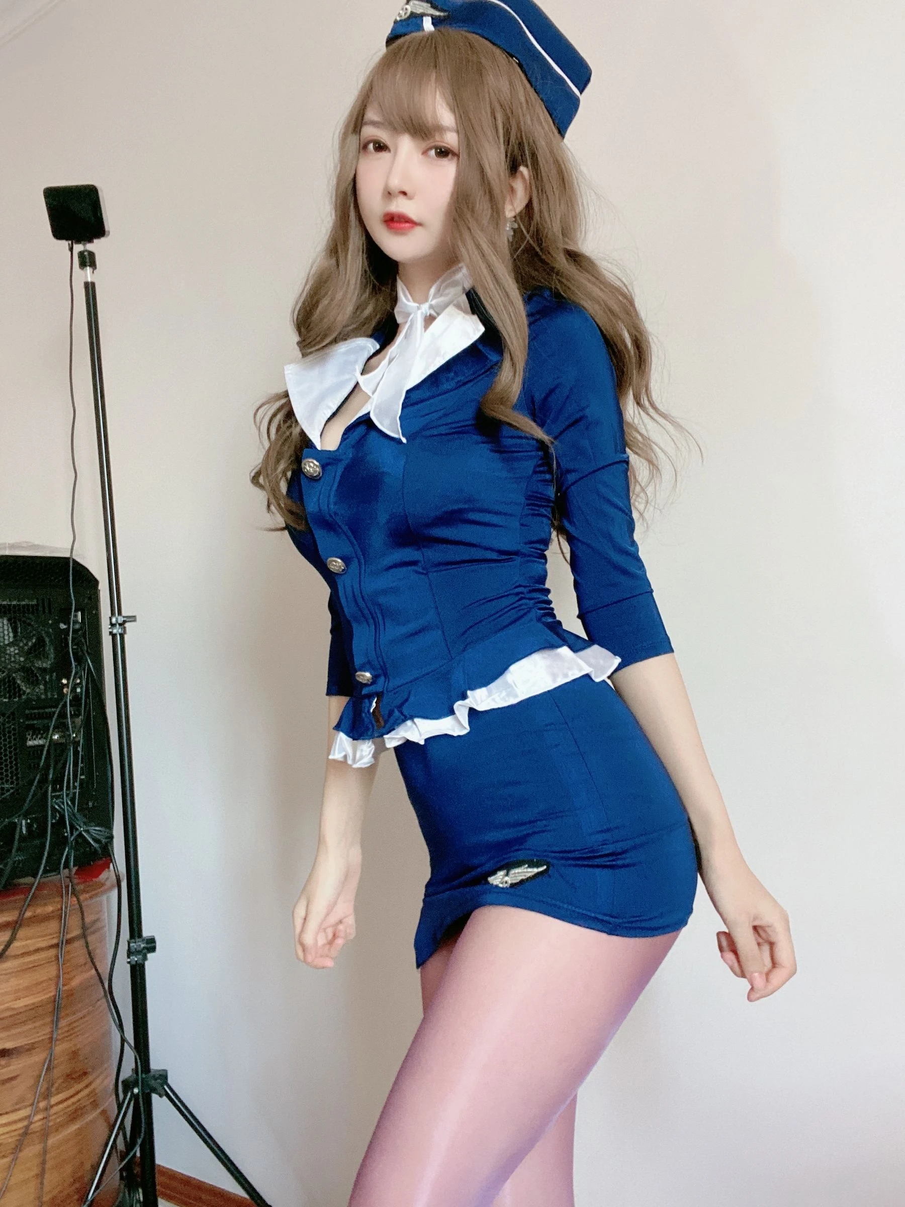 51酱 – 蓝色制服装 [35P]高清在线免费欣赏–微密图社-微密图社