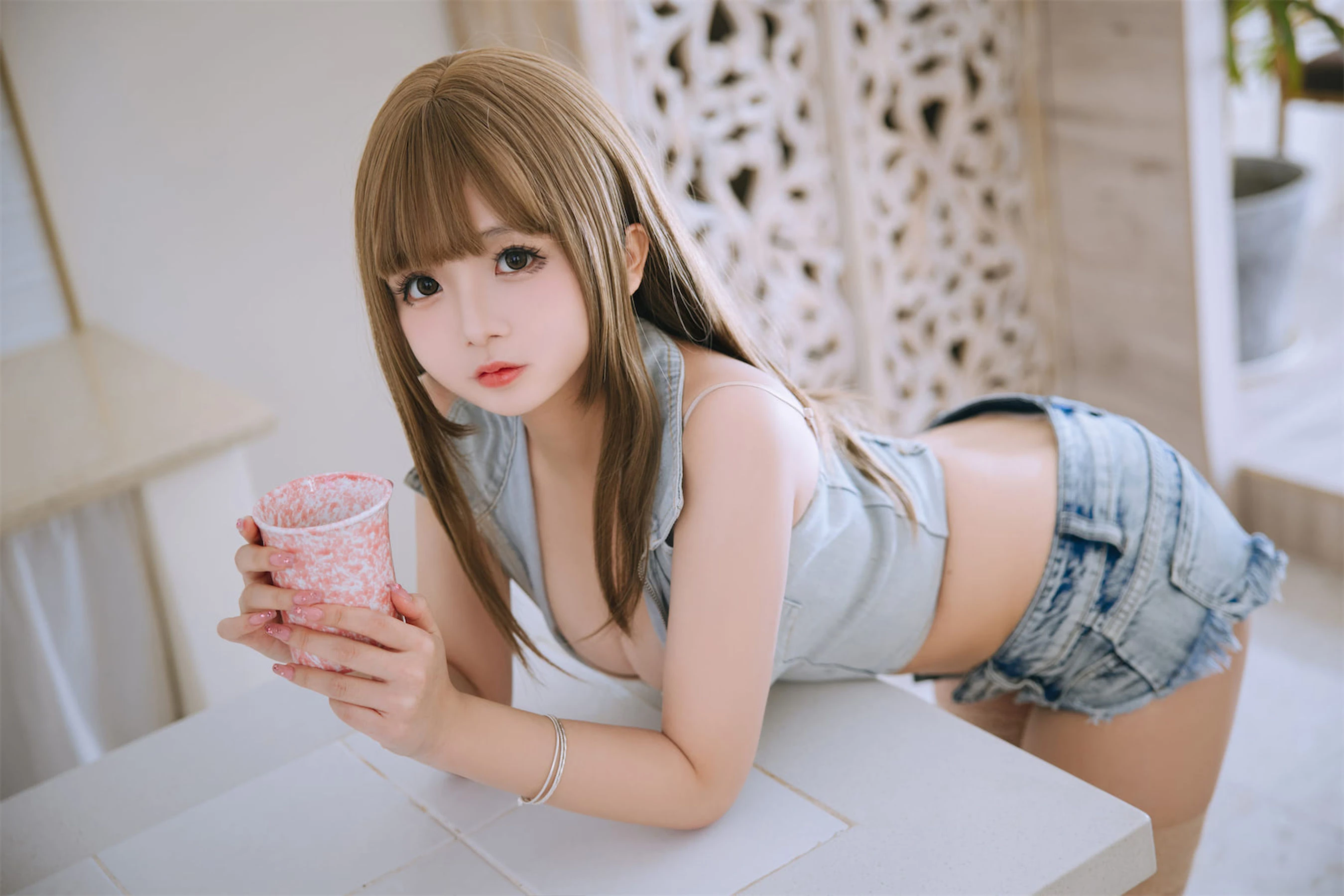Cosplay日奈娇 – 牛仔姐姐 [66P]插图1