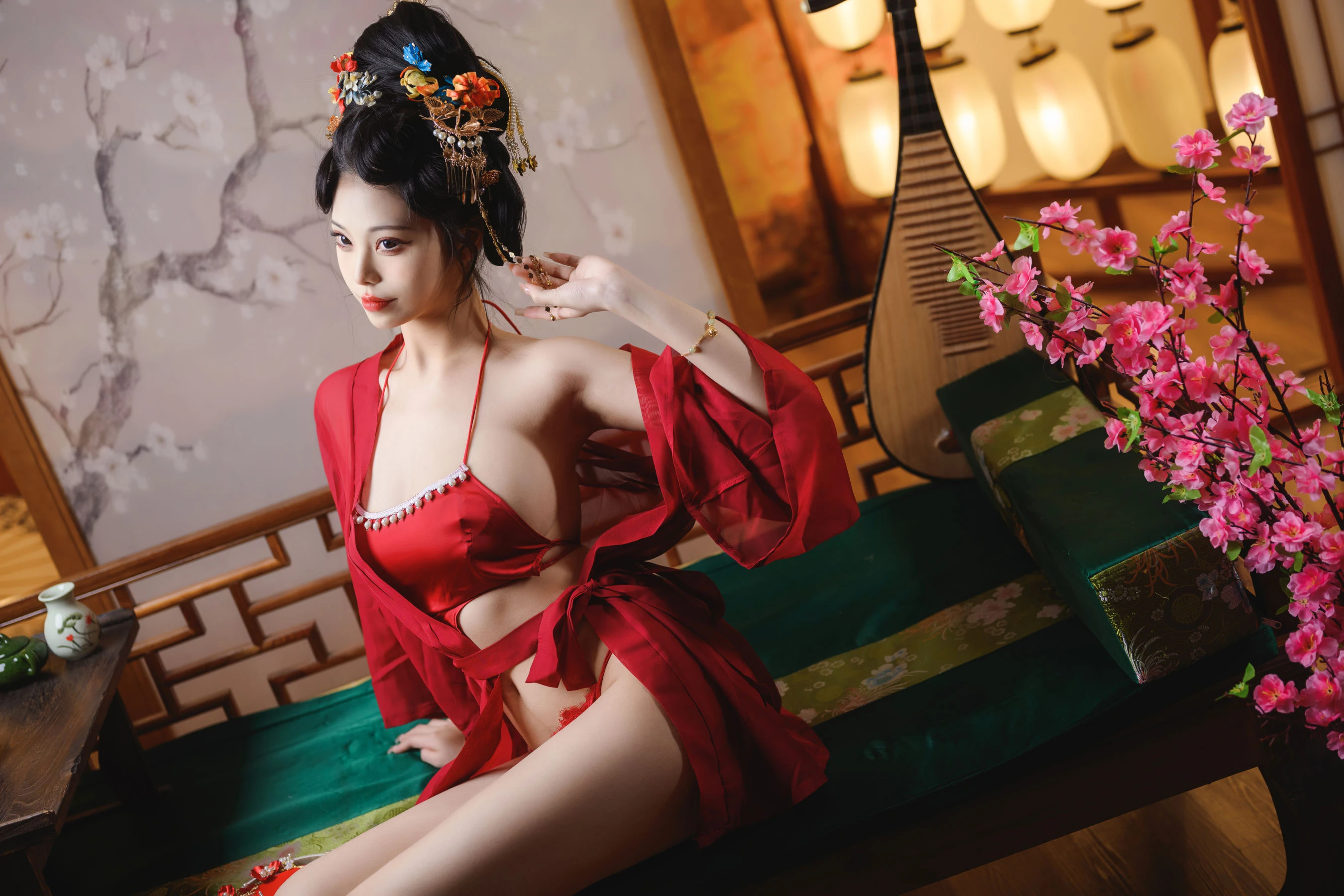 萌系小姐姐蜜汁猫裘 – 唐宫夜宴 [60P]插图3