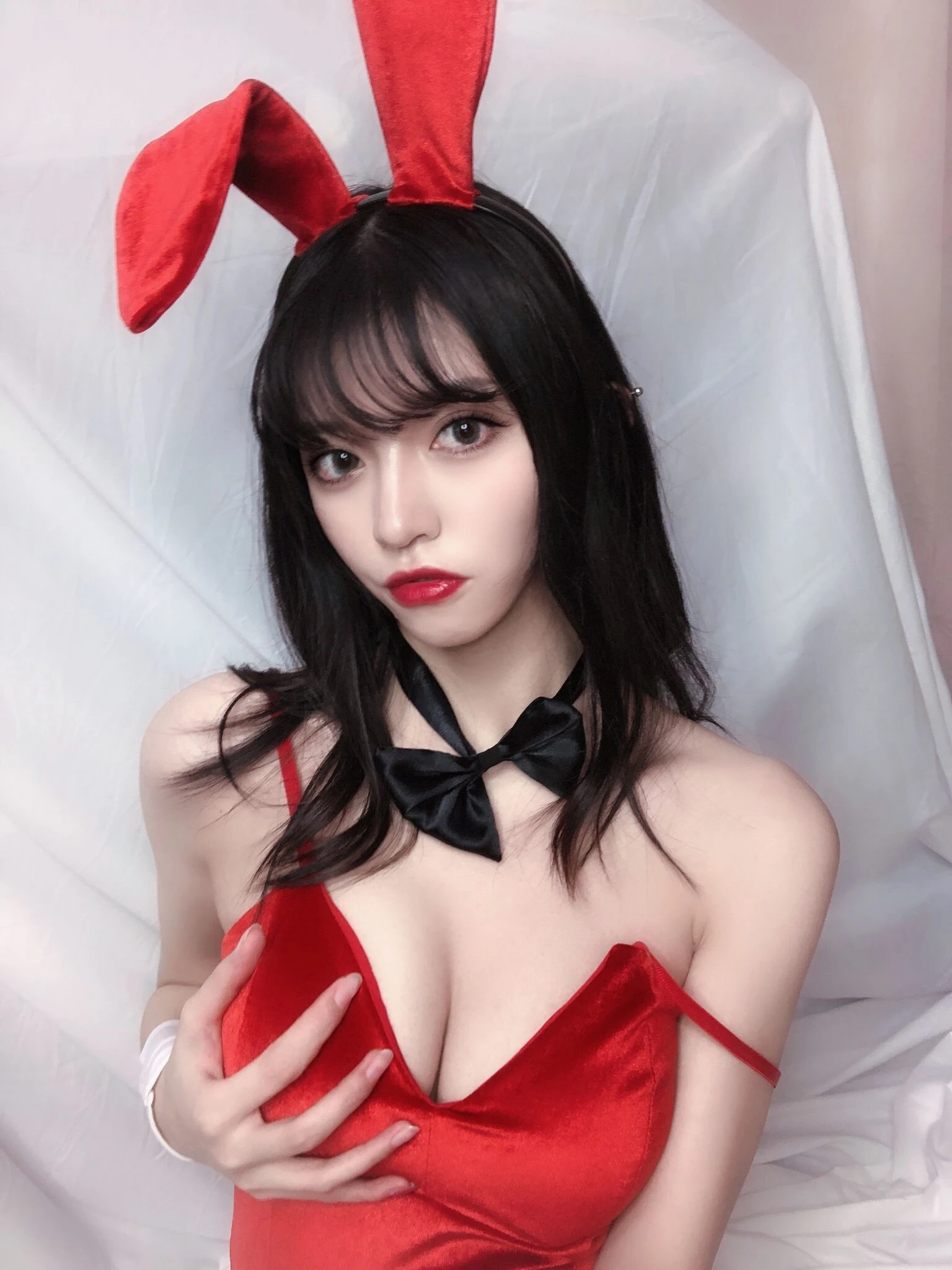 銘銘Kizami 红丝绒兔女郎插图5