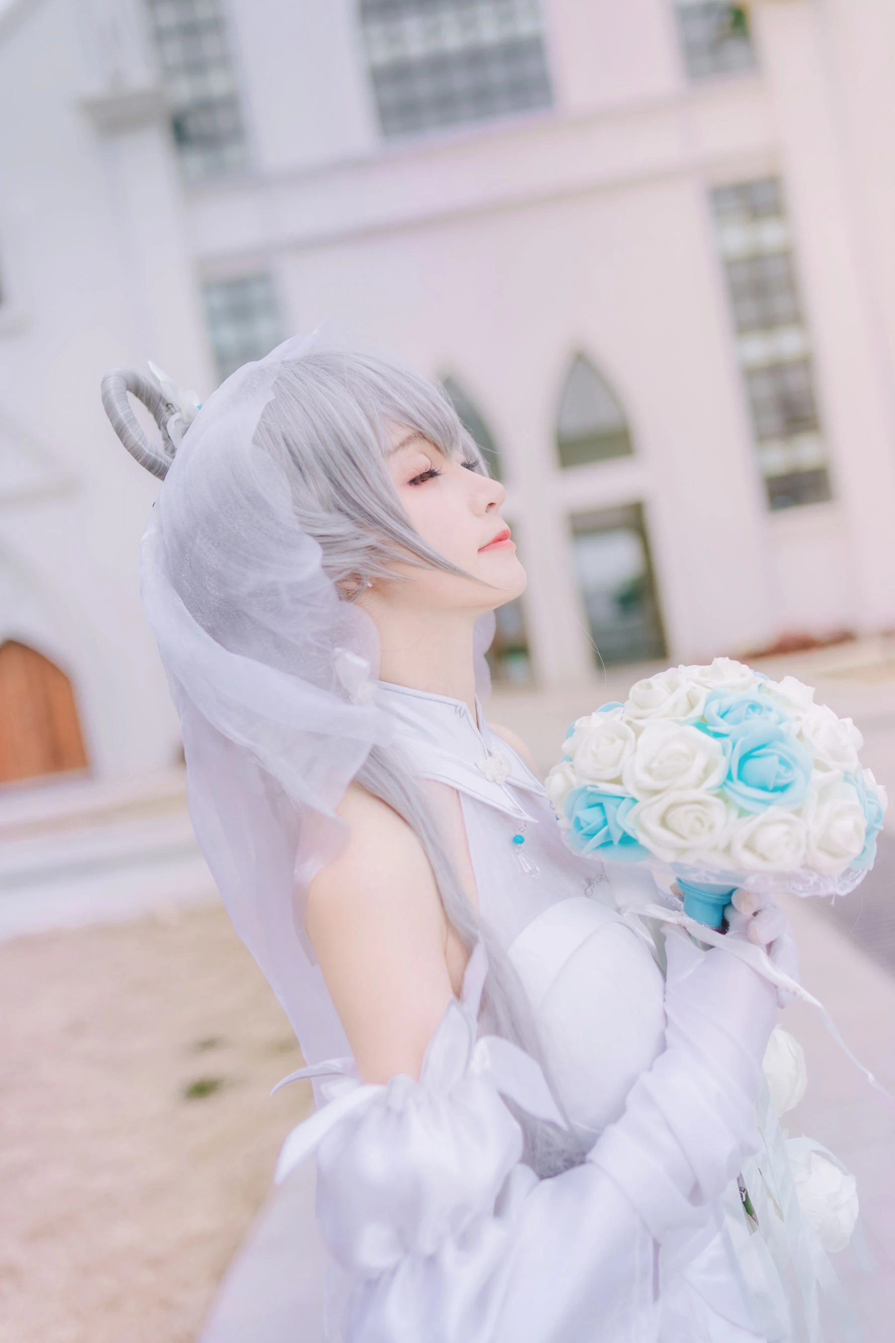 萌宠博主yui金鱼 洛天依婚纱插图2