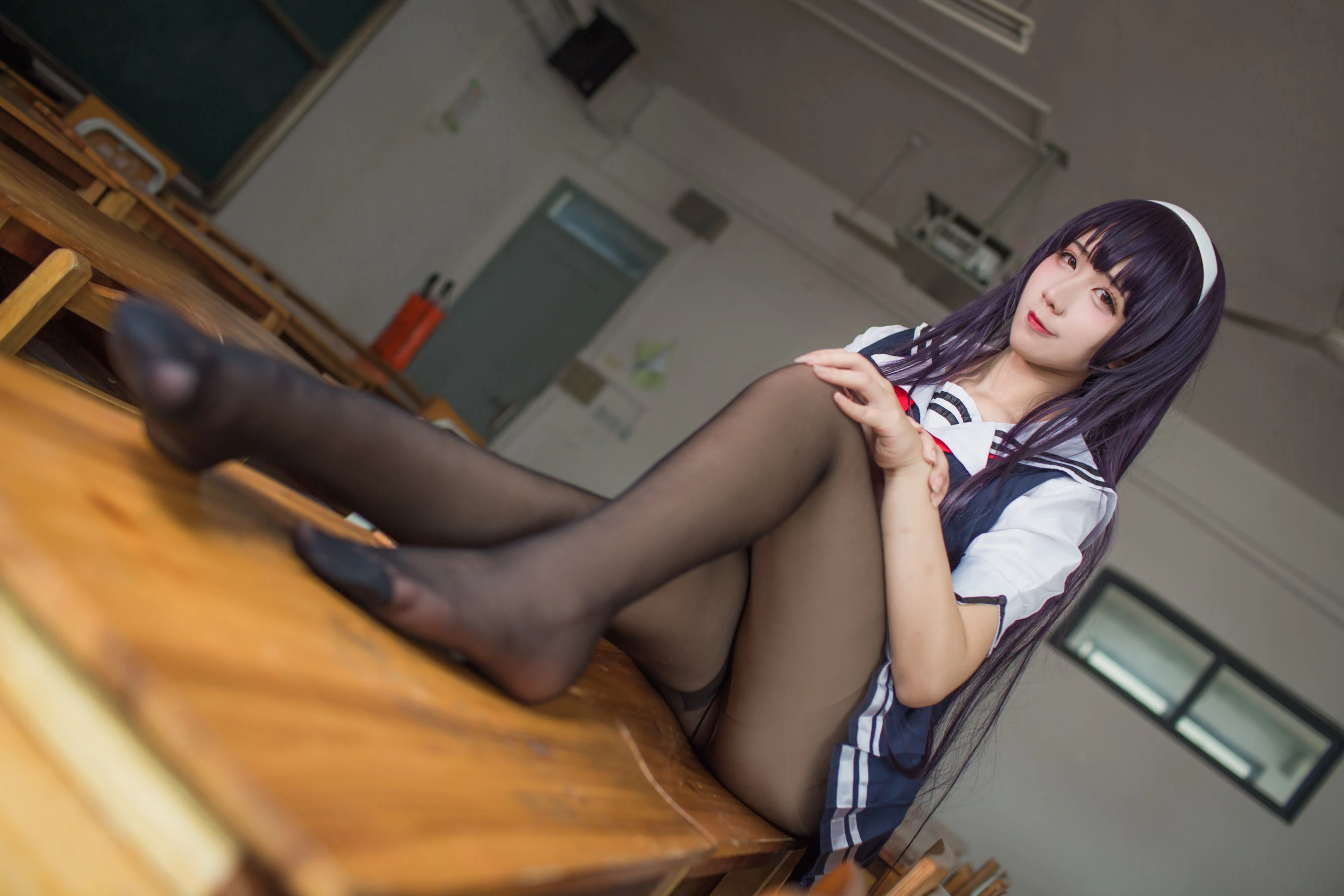 动漫博主九曲Jean – 霞之丘诗羽夏季校服插图1