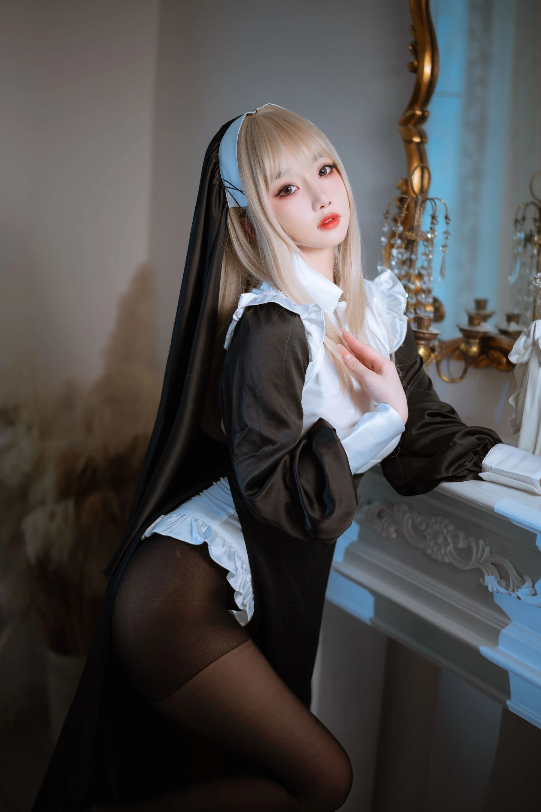 白嫩美少女鬼畜瑶 – 修女插图5