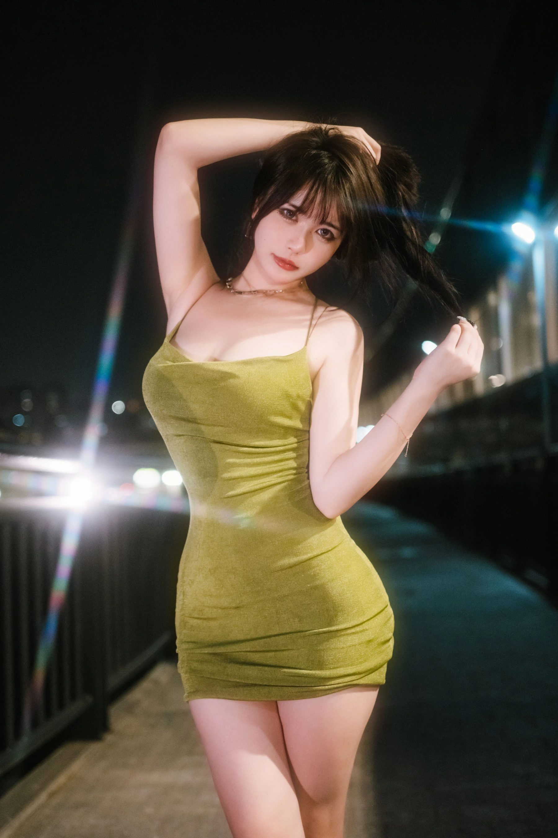 Tina很妖孽呀 – 绿色连衣裙插图7
