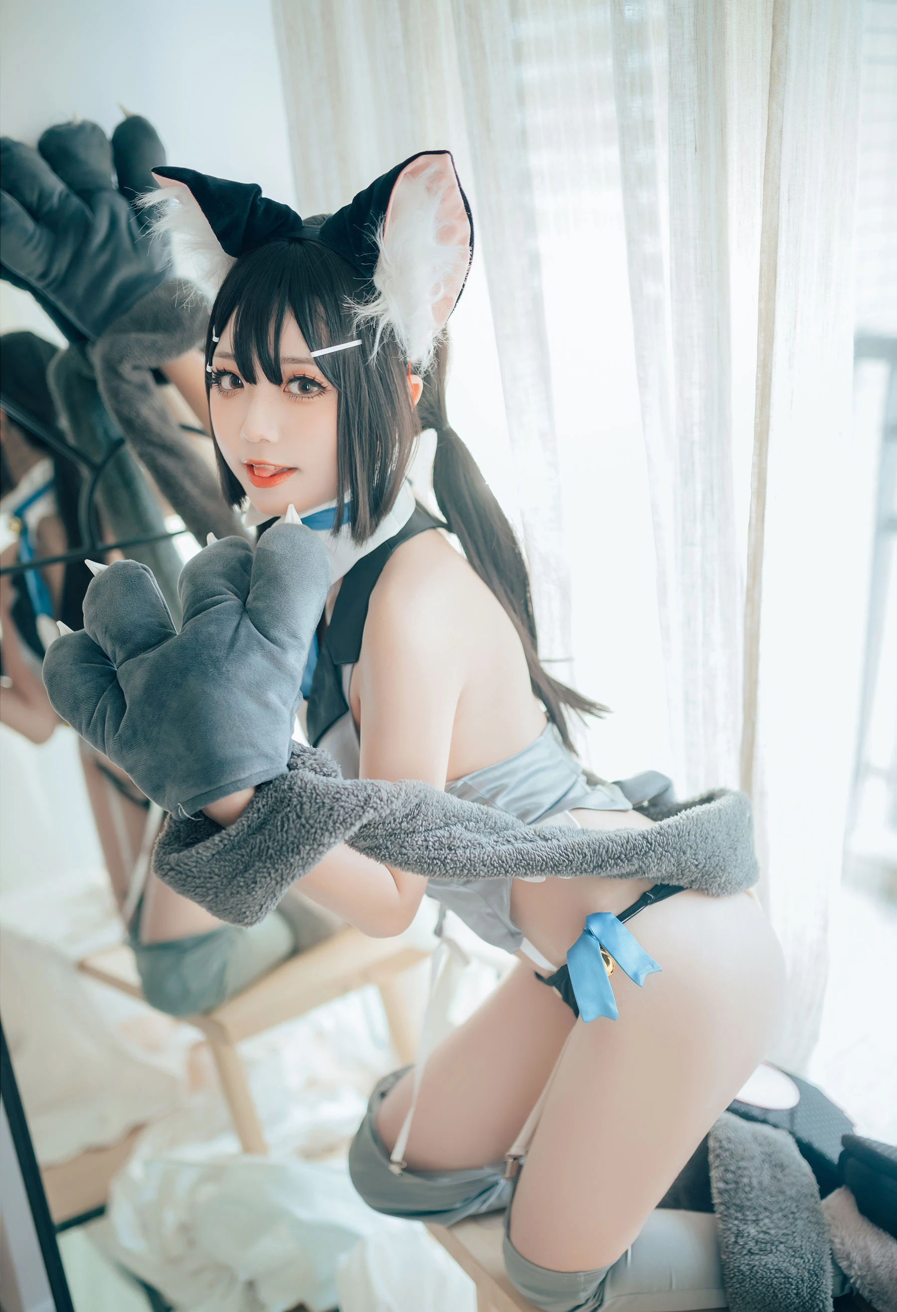微博萌妹蓝小沂KiKi – 猫娘 [7P]插图4