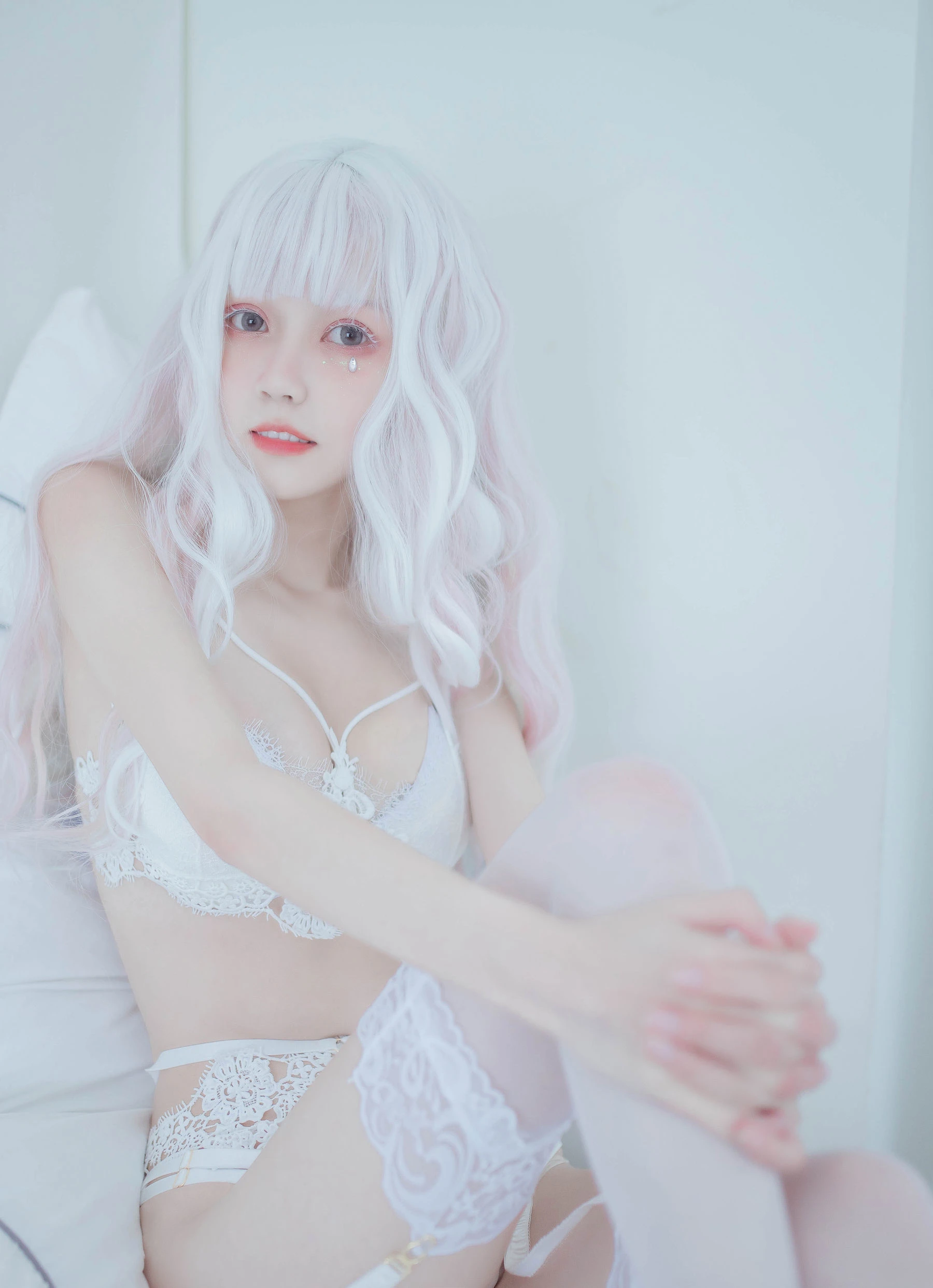 小妖精你的负卿 – 白色蕾丝私房插图6