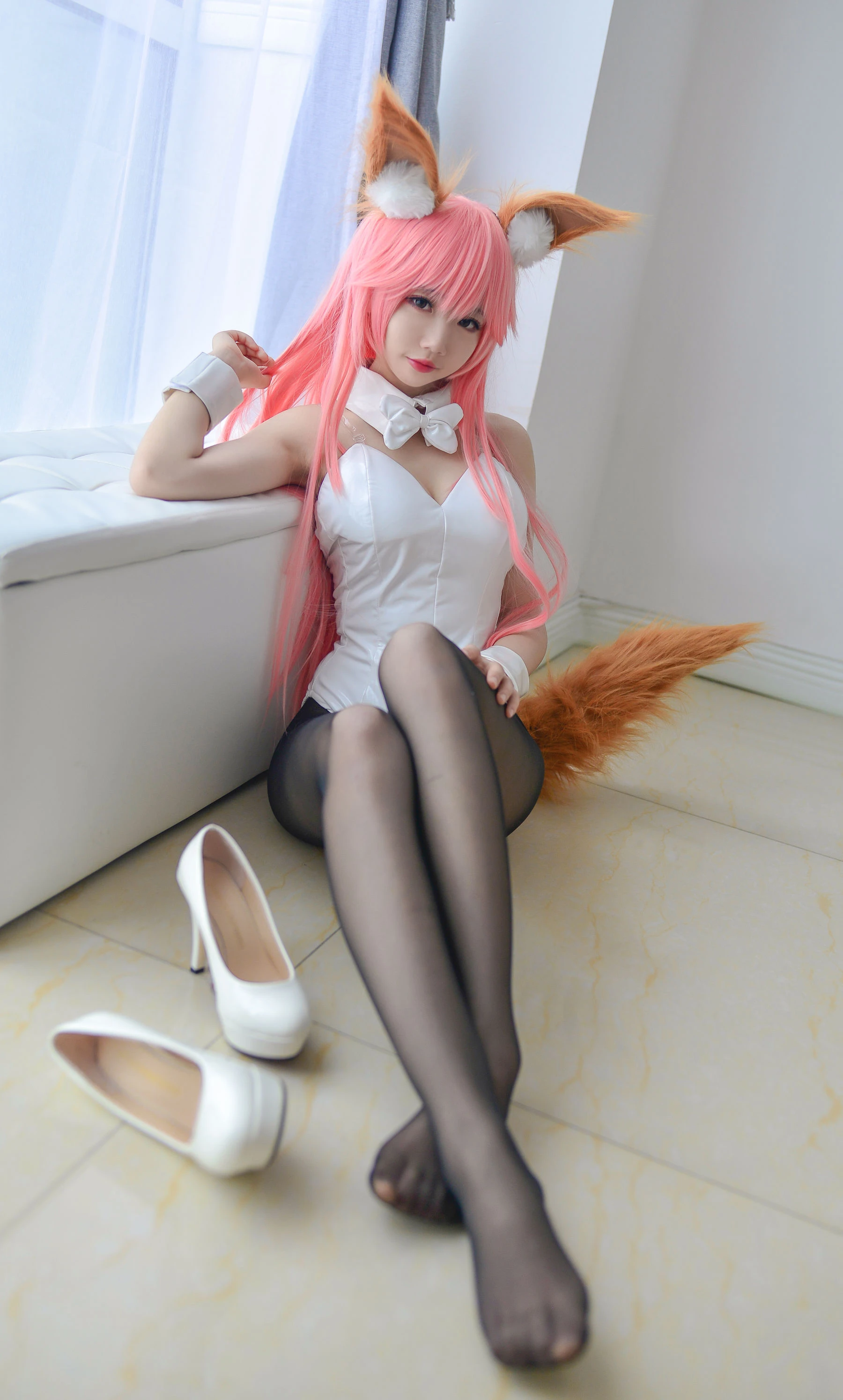 Cos小姐姐雪琪 玉藻前兔女郎插图6