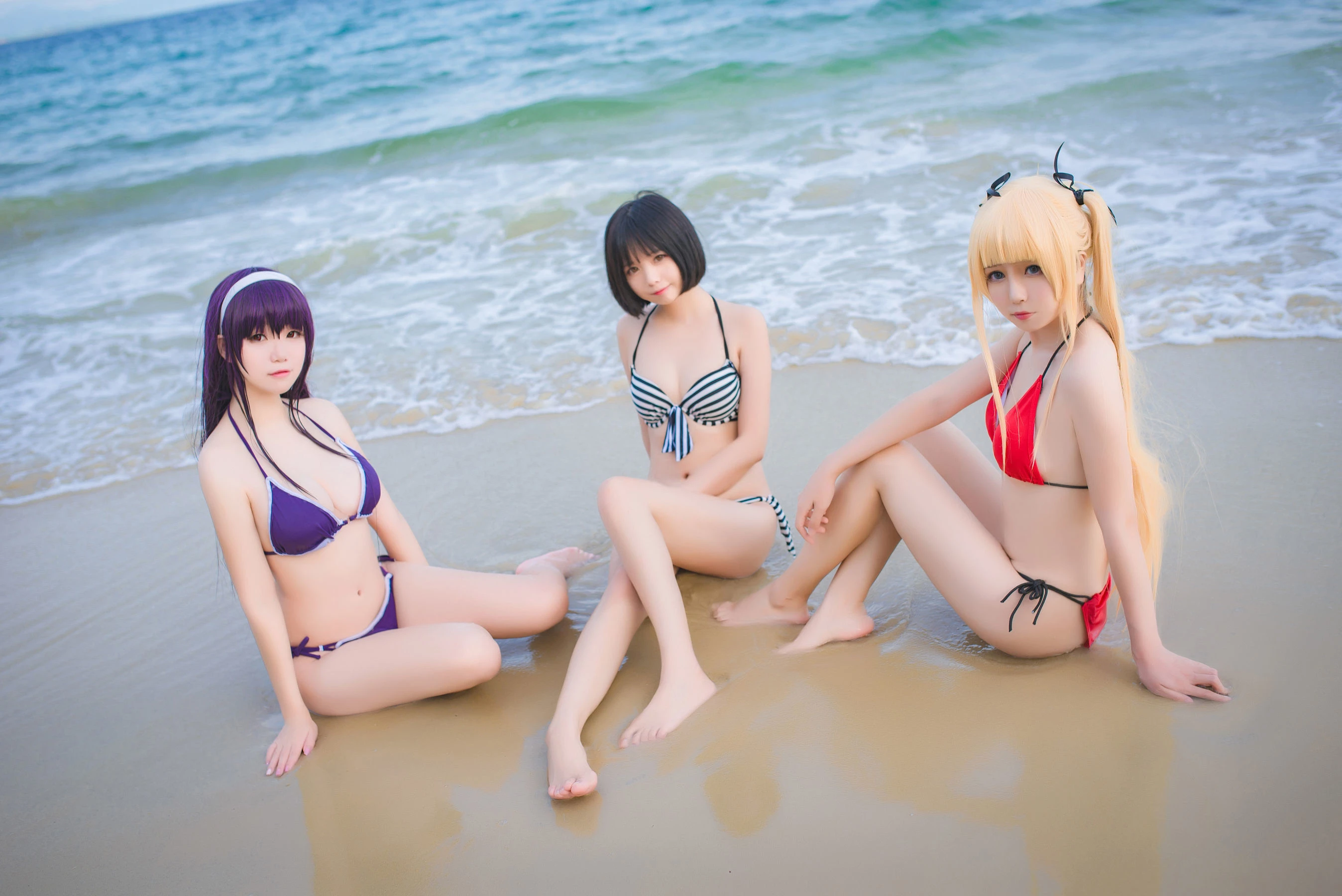 白金Saki – 水着 [27P]插图3