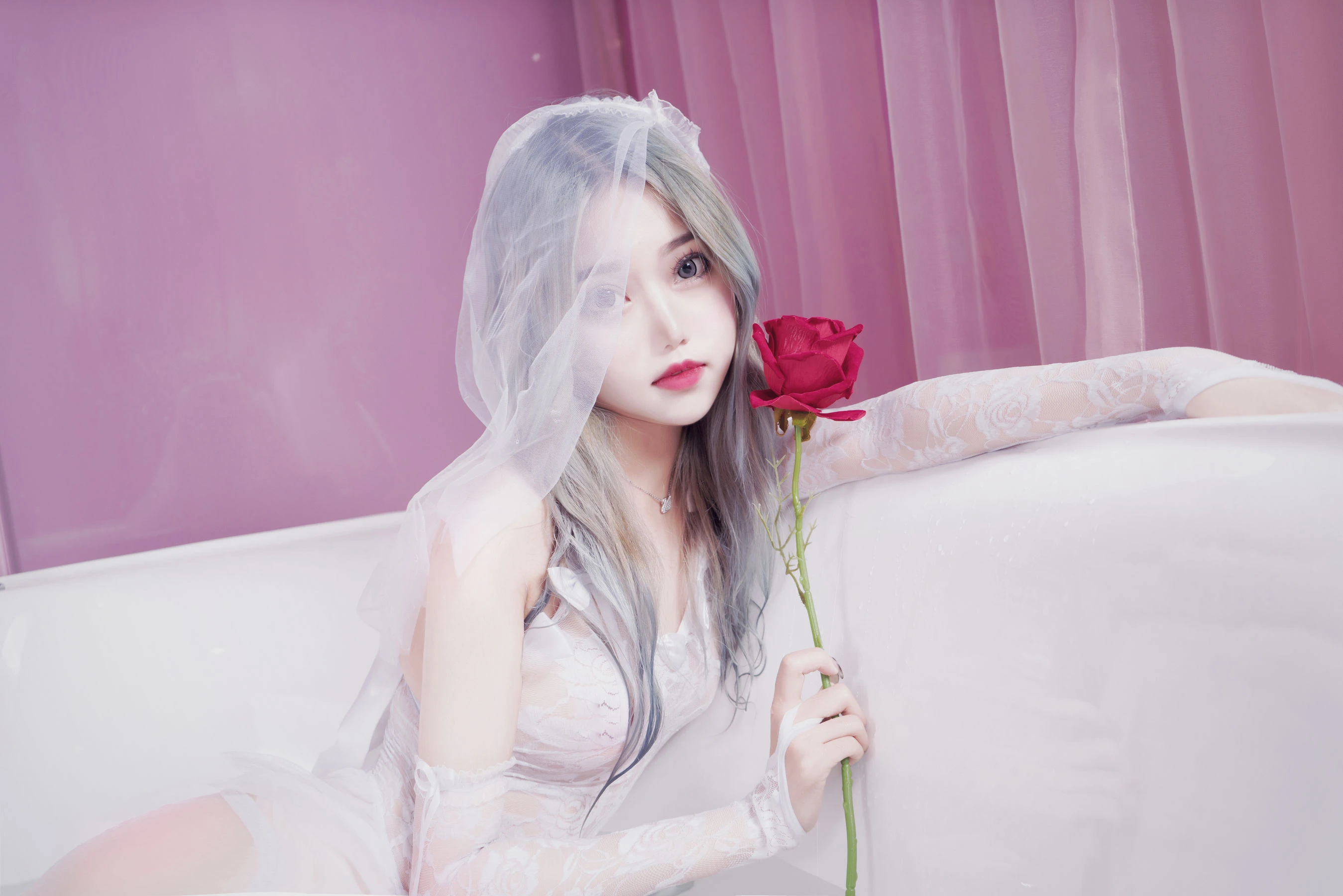 eloise软软 – 入水蕾丝插图3