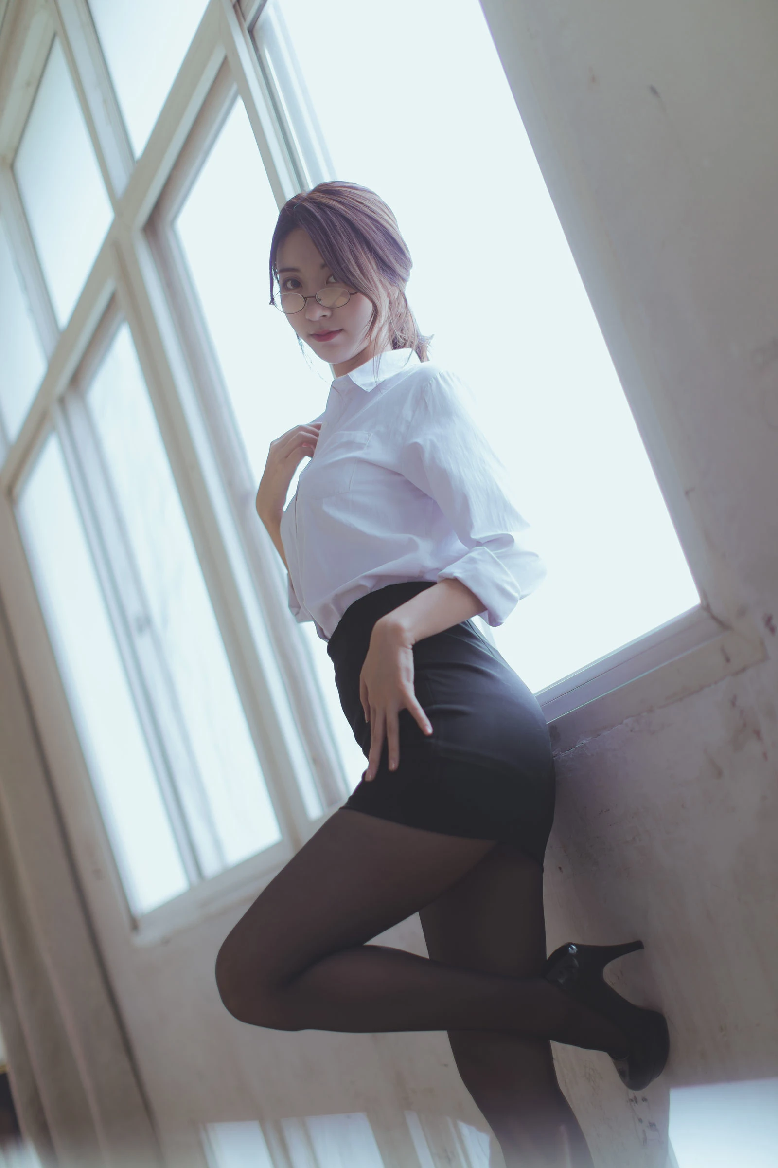 [萝莉COS] 黑川 – 黑丝教师 [43P]插图6