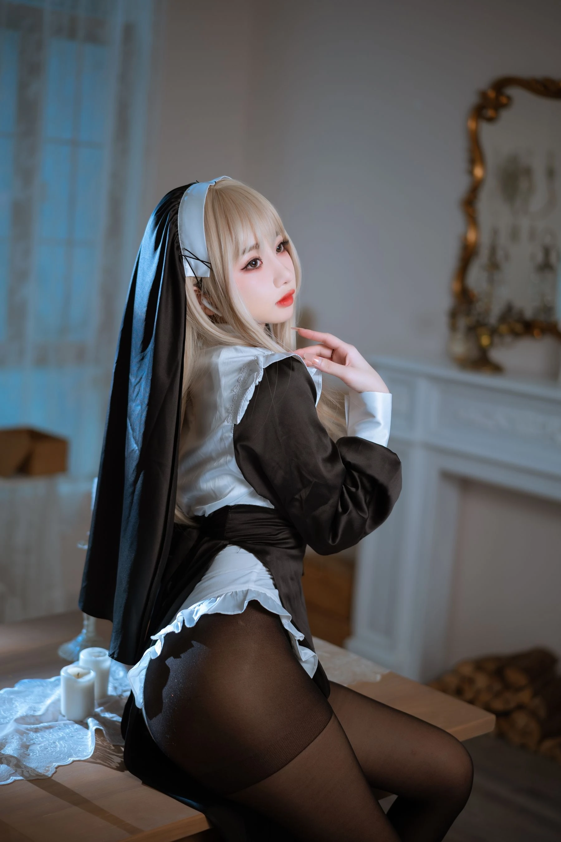 白嫩美少女鬼畜瑶 – 修女插图8