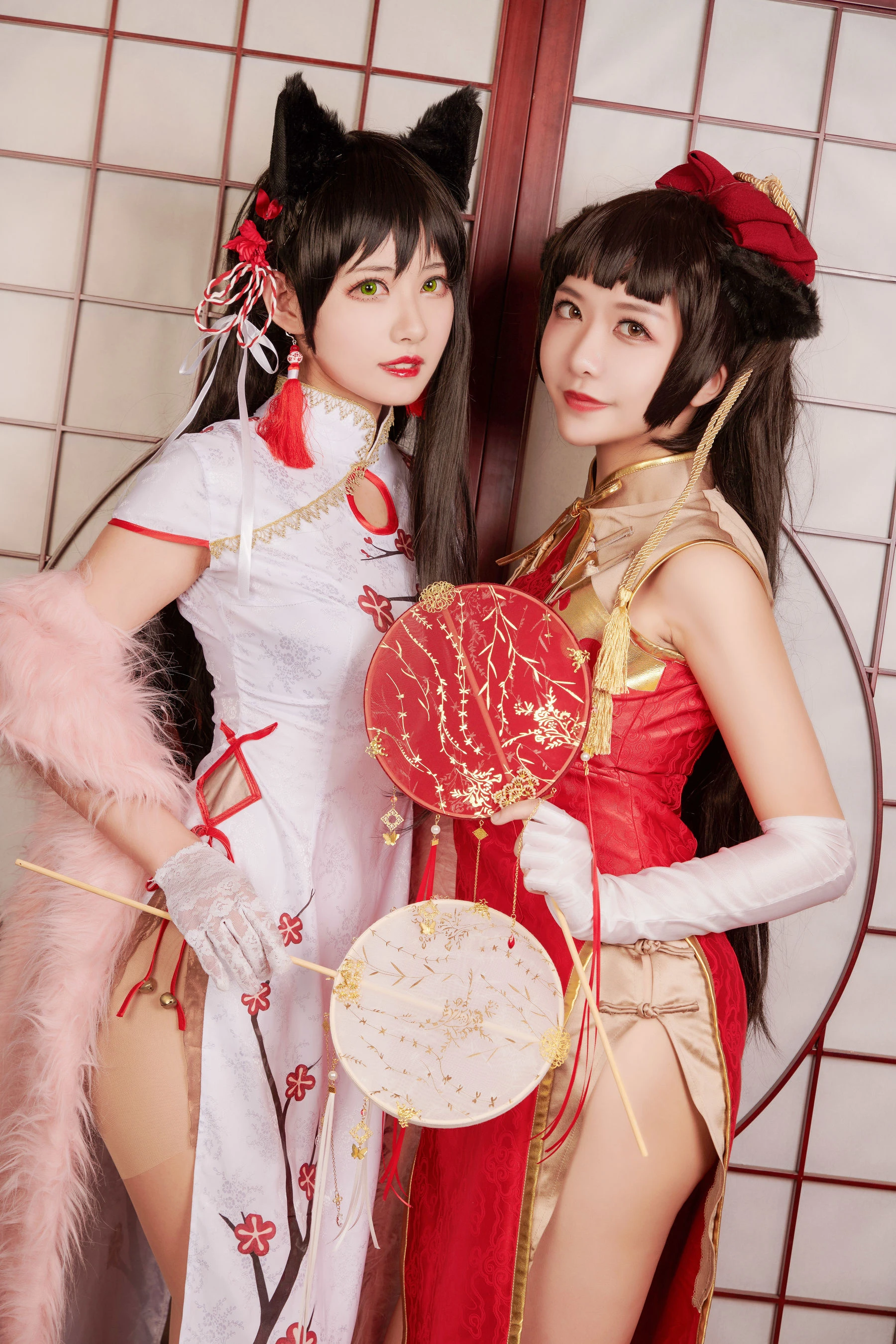 源纱希喵喵喵&Meiyi_烛墨 犬獒旗袍插图1