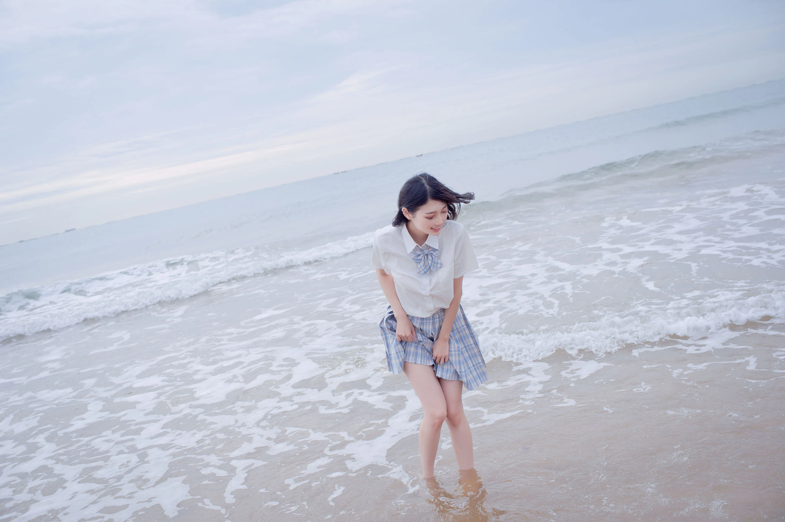 周叽是可爱兔兔 – 海边jk插图5