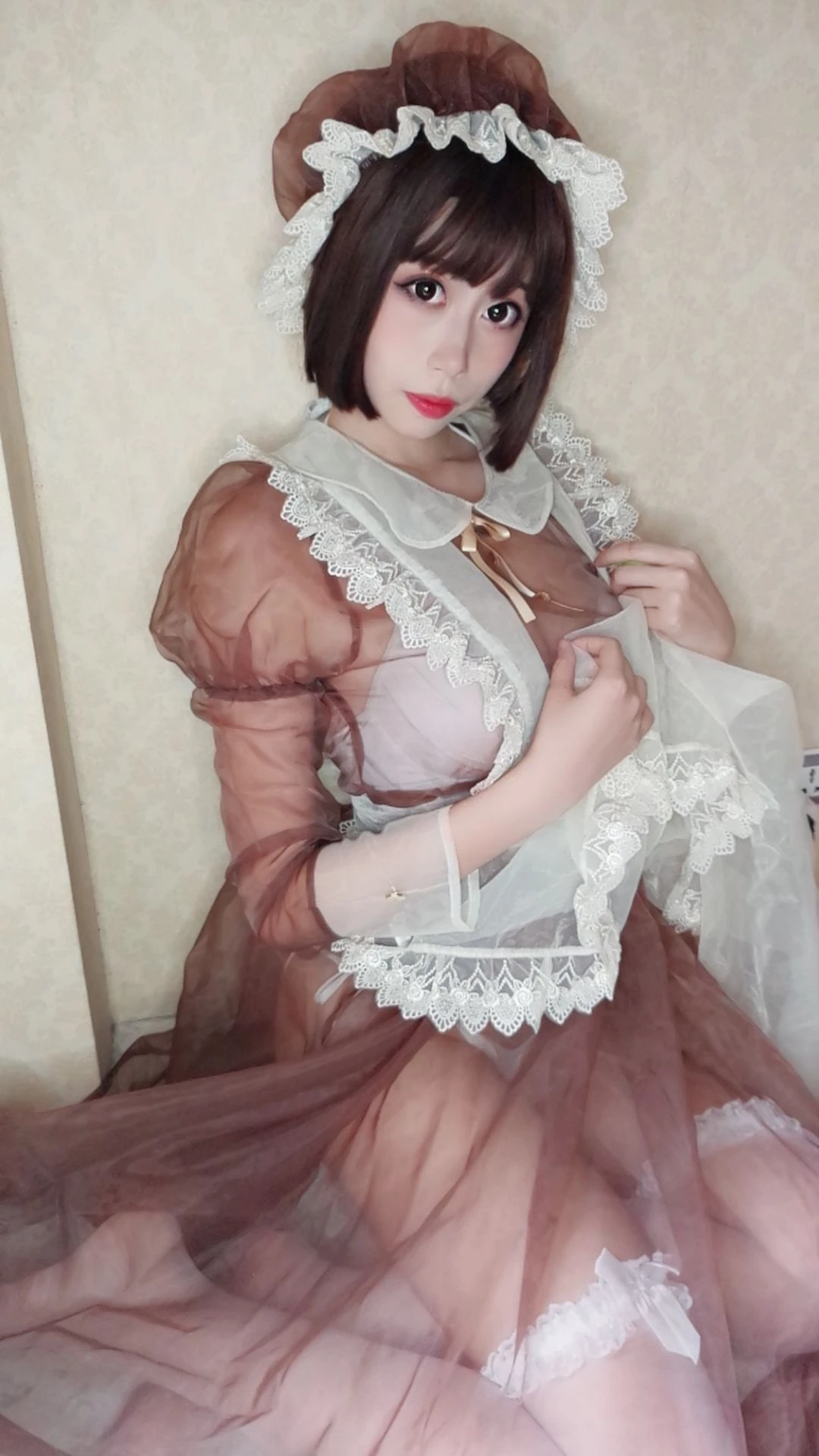 萌妹奈汐酱nice 女仆自撮り插图2