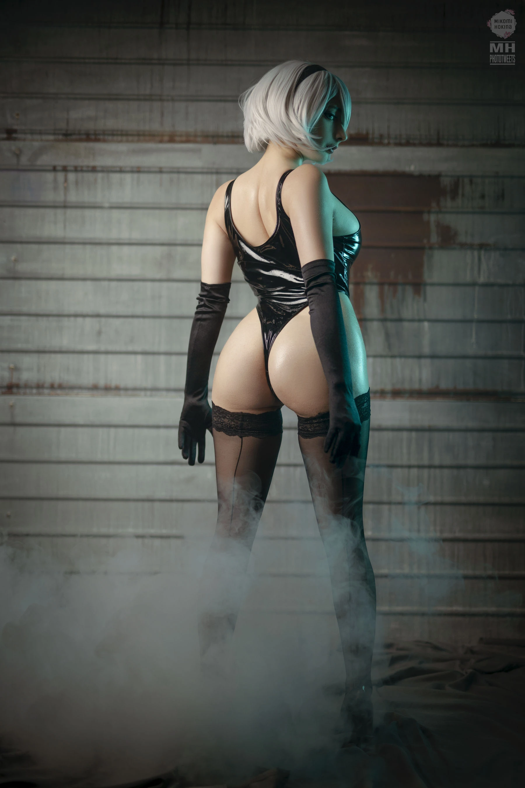 Mikomi Hokina – 2B Oily Leotard插图5