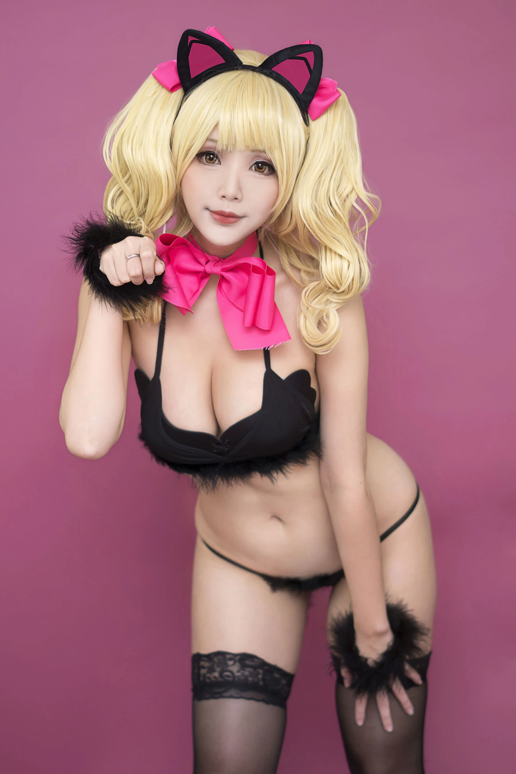 越裔正妹Hana bunny – Black Cat D.Va (Overwatch)插图1
