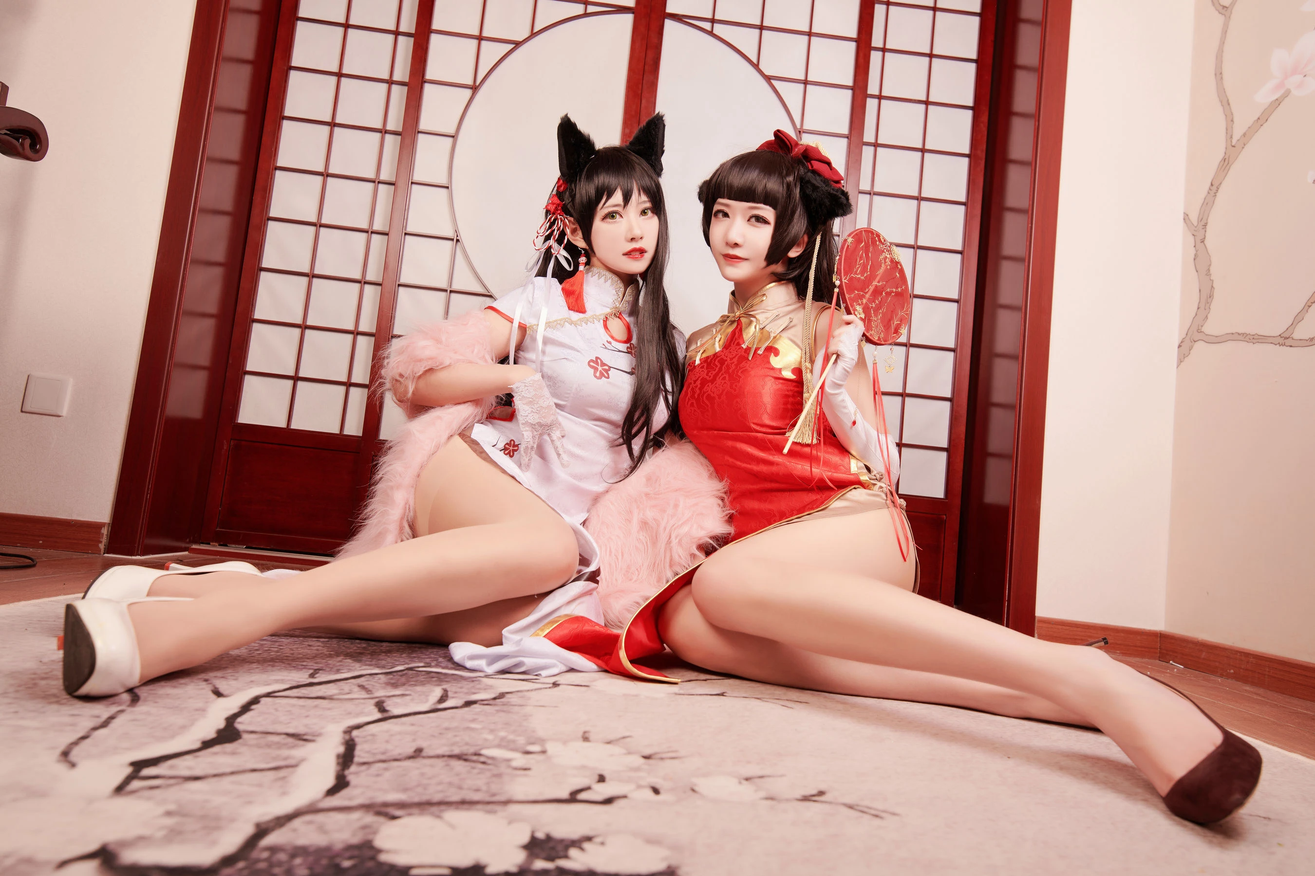 源纱希喵喵喵&Meiyi_烛墨 犬獒旗袍插图4