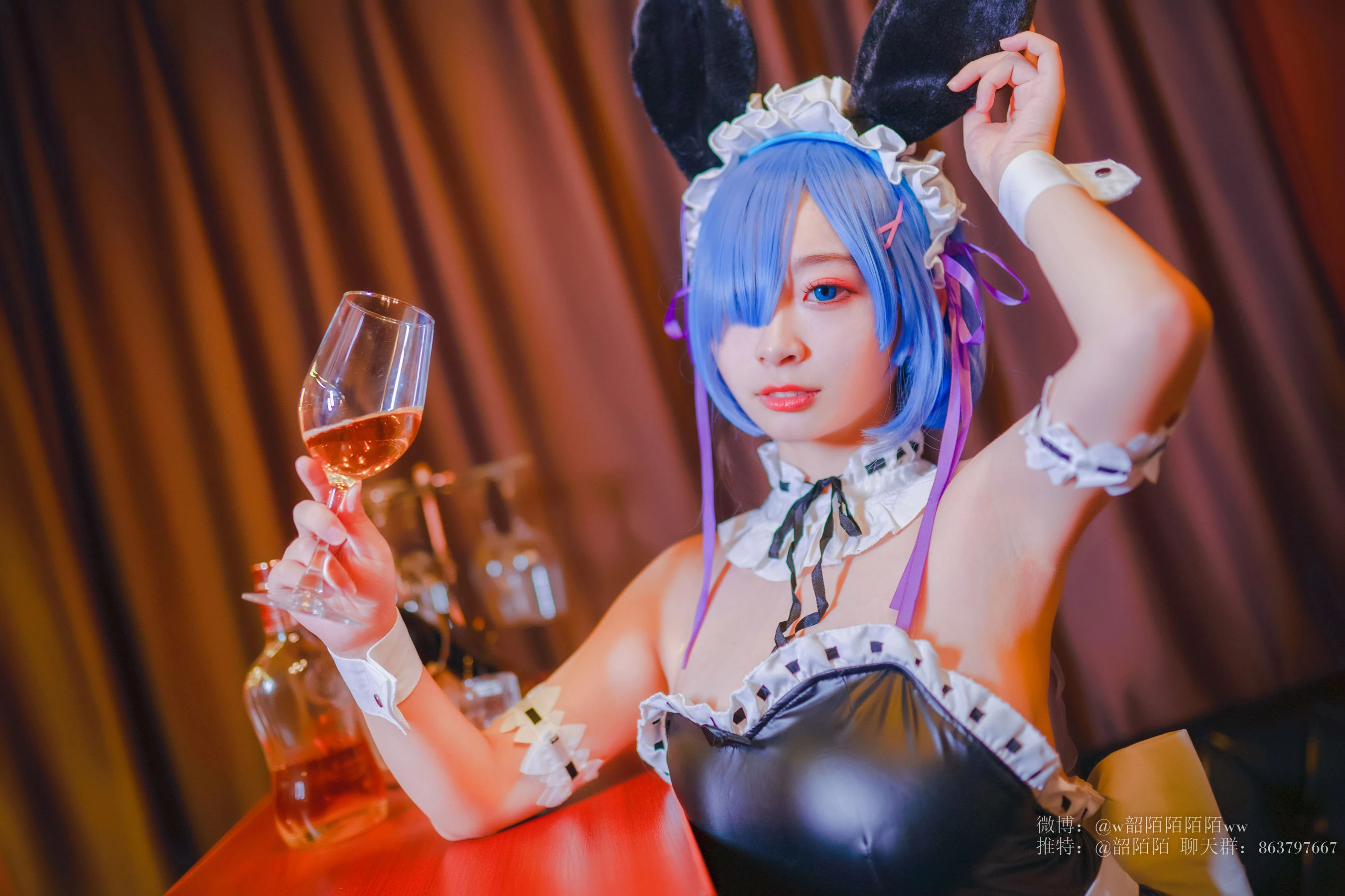 Cosplay美女韶陌陌 雷姆插图4