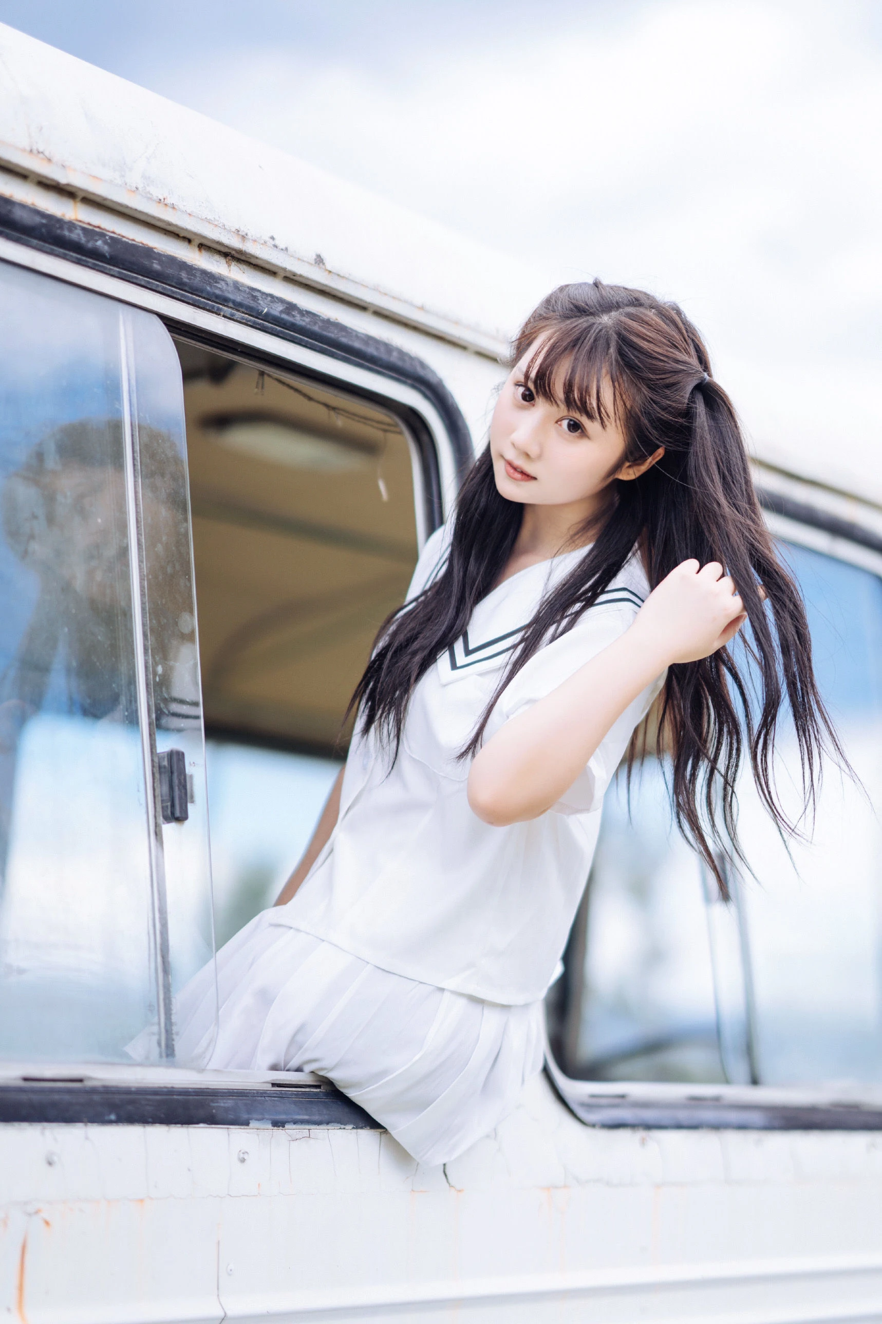 微博福利姬镜酱 – 静夏之JK少女插图2