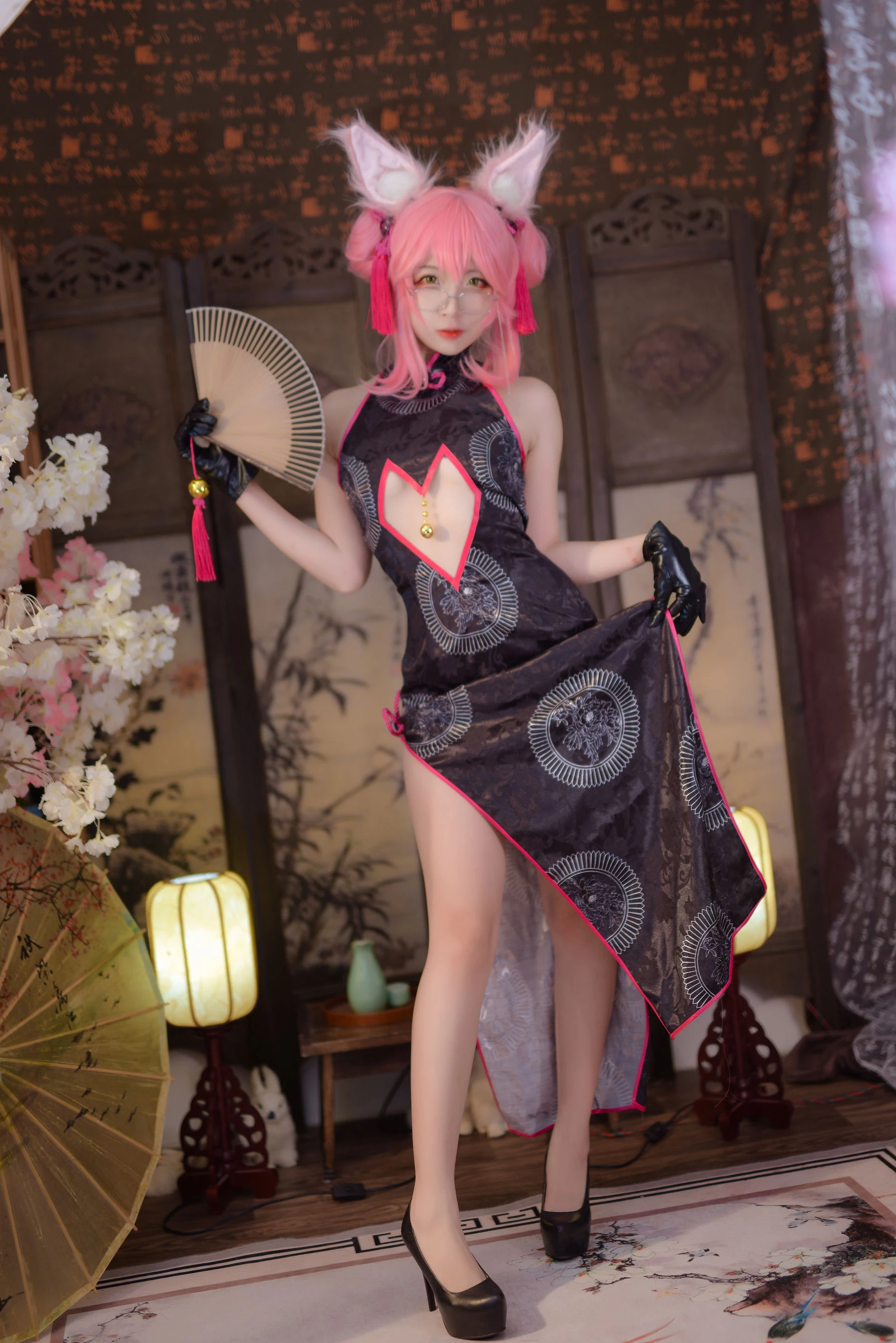 人气Coser二佐Nisa Fate旗袍狐 [28P]插图1
