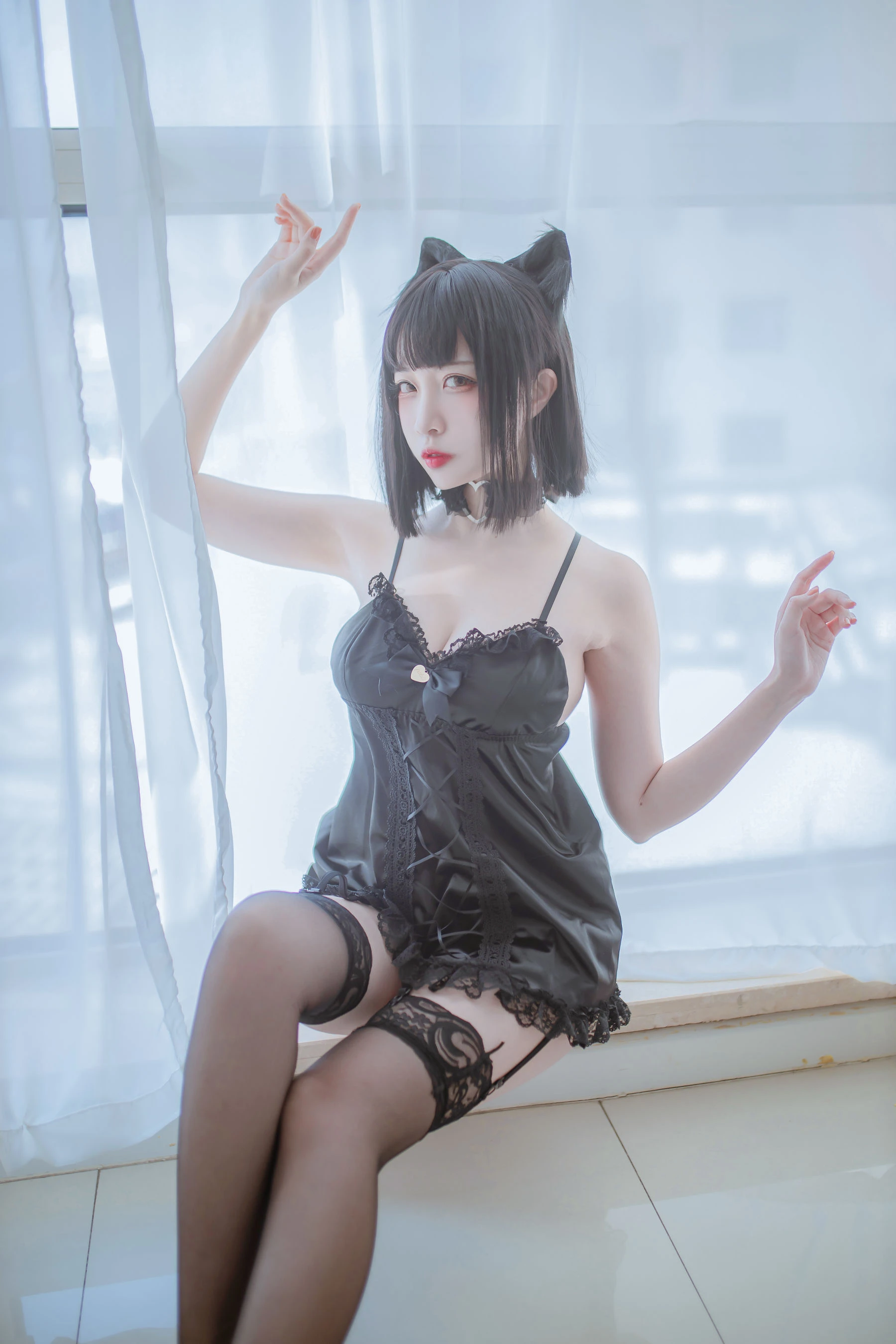 Cosplay日奈娇 私房双人猫耳 [43P]高清在线免费欣赏–微密图社-微密图社