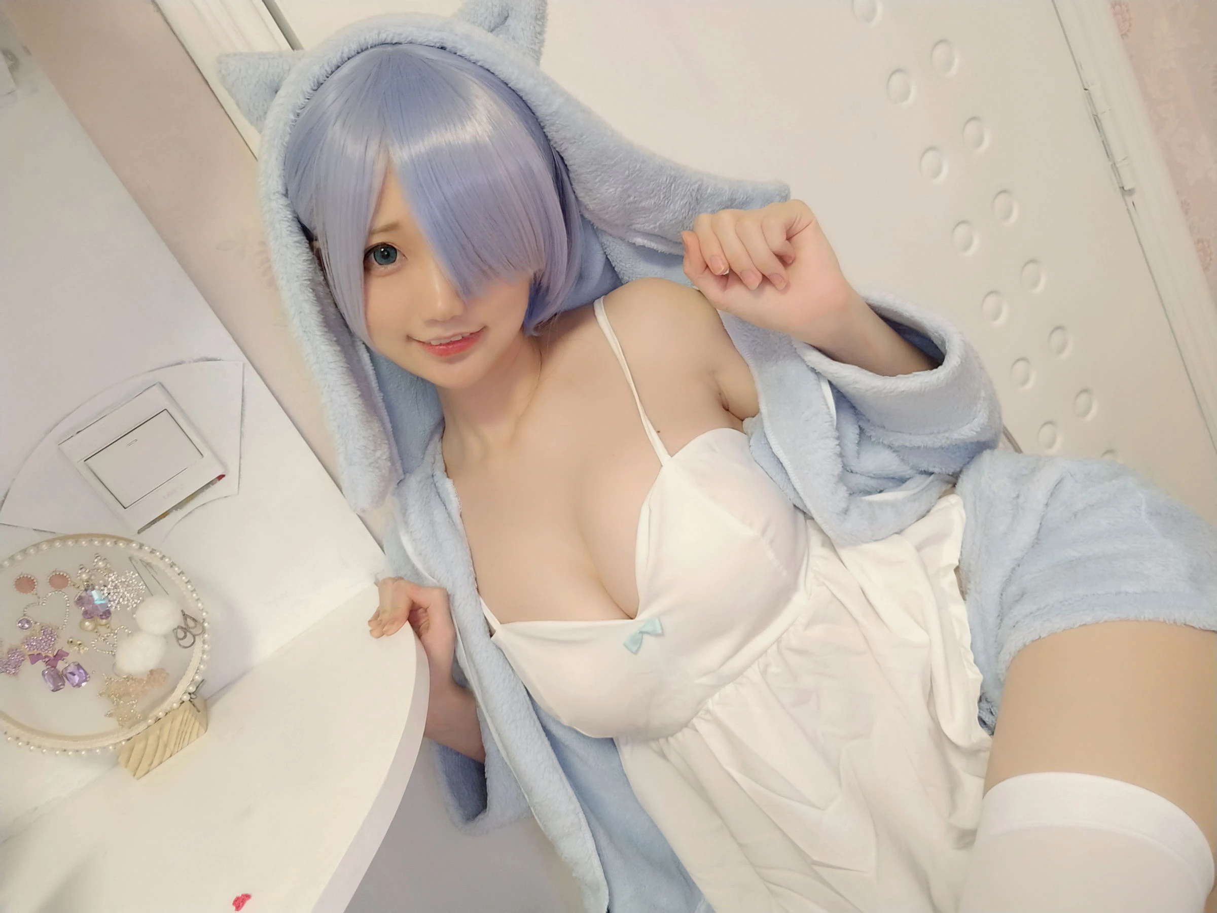 NAGISA魔物喵[fantia] – レム-猫耳パジャマ插图7