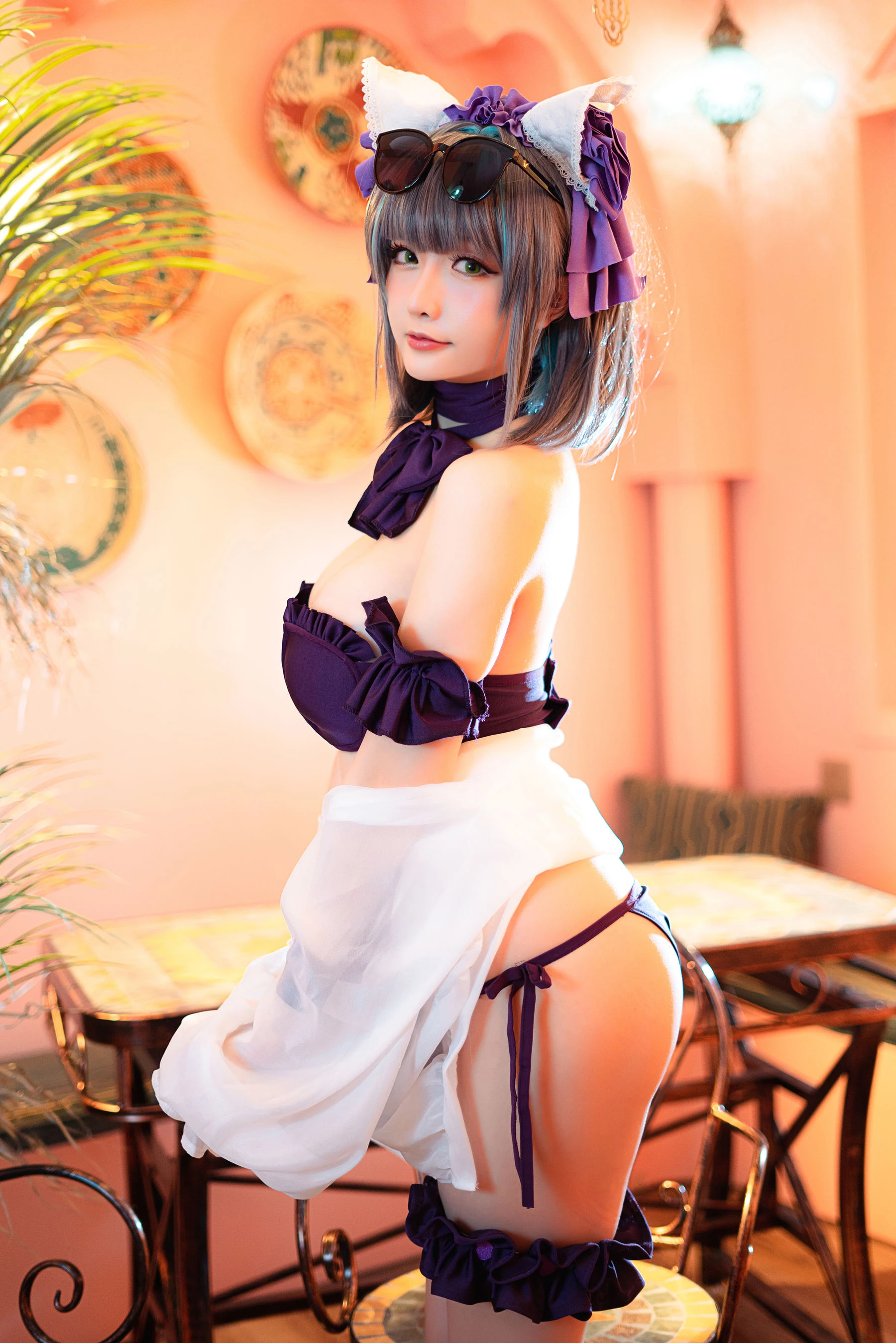 Coser小姐姐星之迟迟 – R-Maid《柴郡泳装》插图7