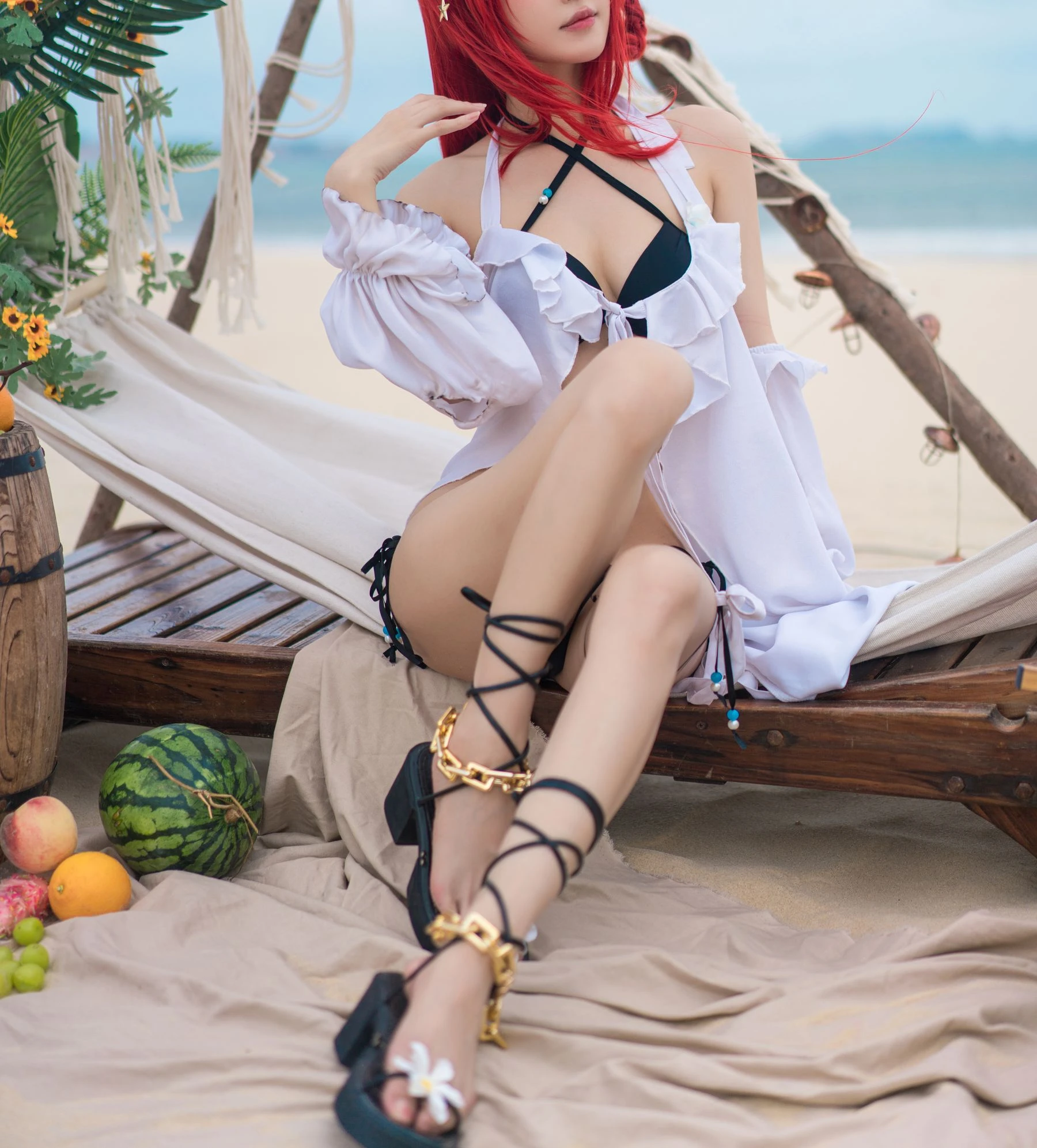 动漫博主阿包也是兔娘 – 明日方舟 史尔特尔泳装 [50P]高清在线免费欣赏–微密图社-微密图社