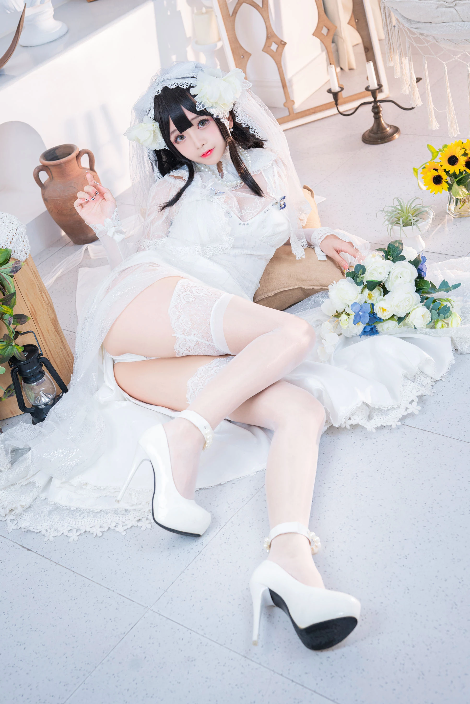 Cosplay日奈娇 – 95式婚纱 [50P]插图5