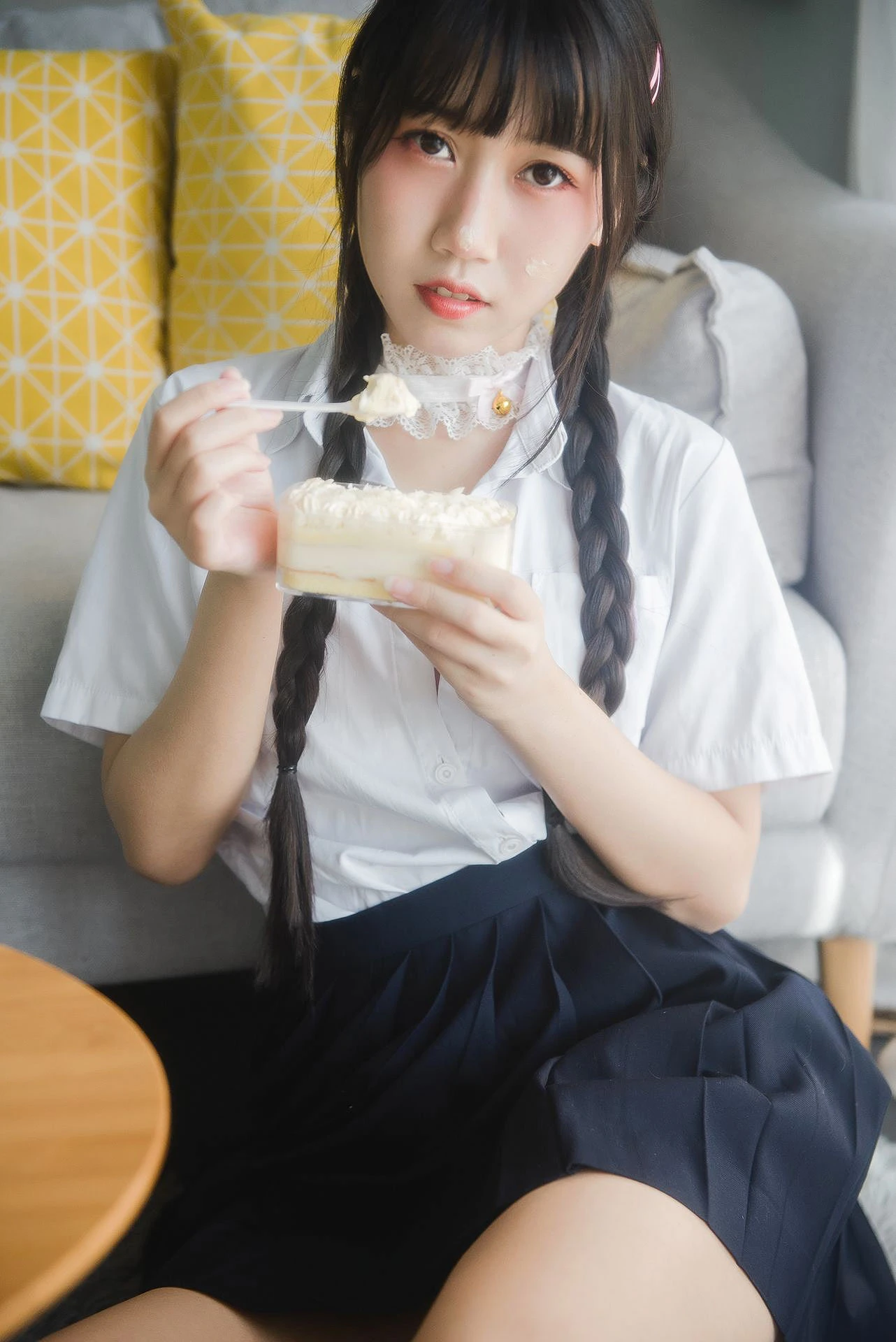 微博人气Coser不呆猫 – 奶油少女插图4