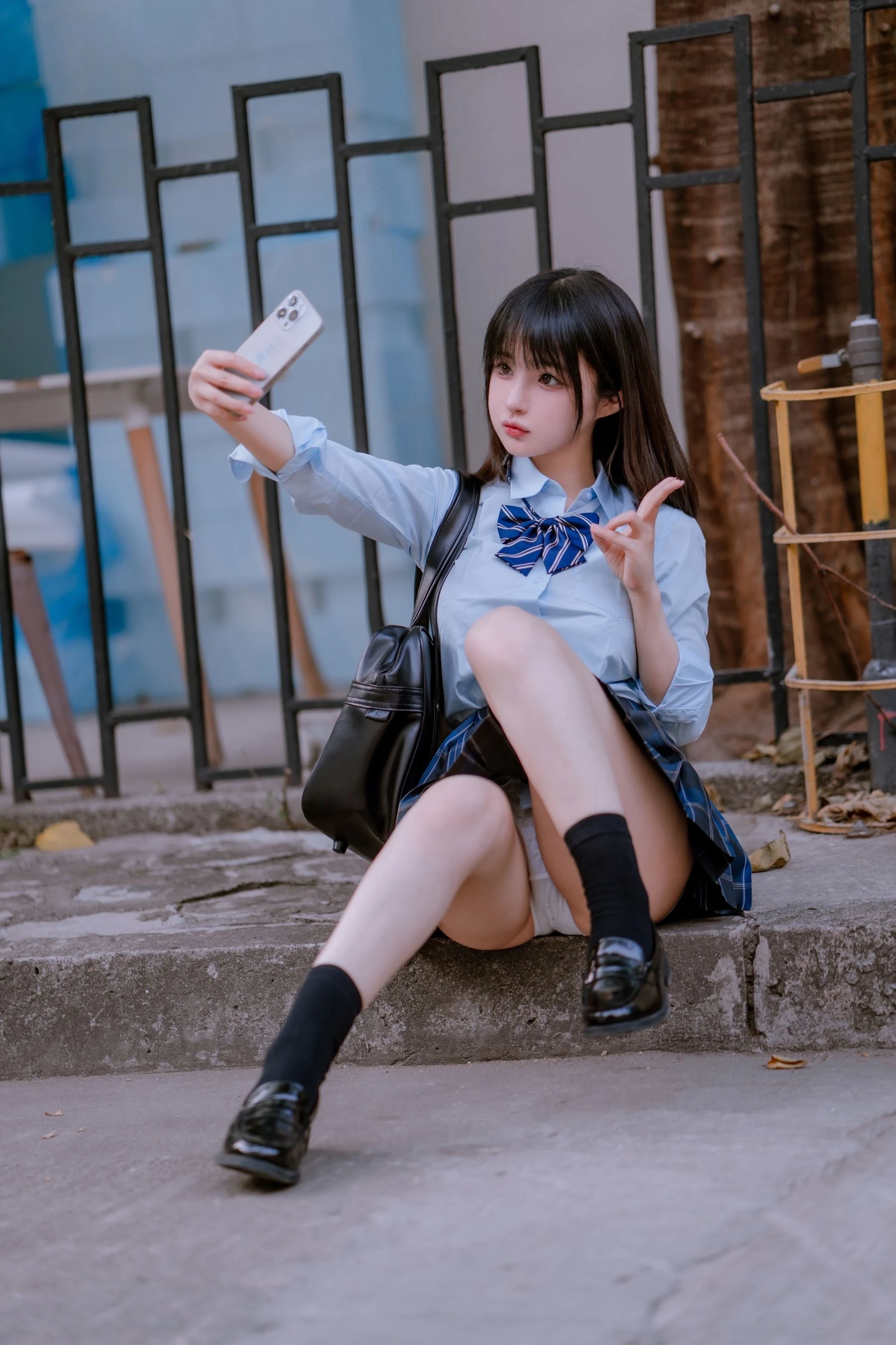 桜井宁宁 – JK之居家 [66P]插图6