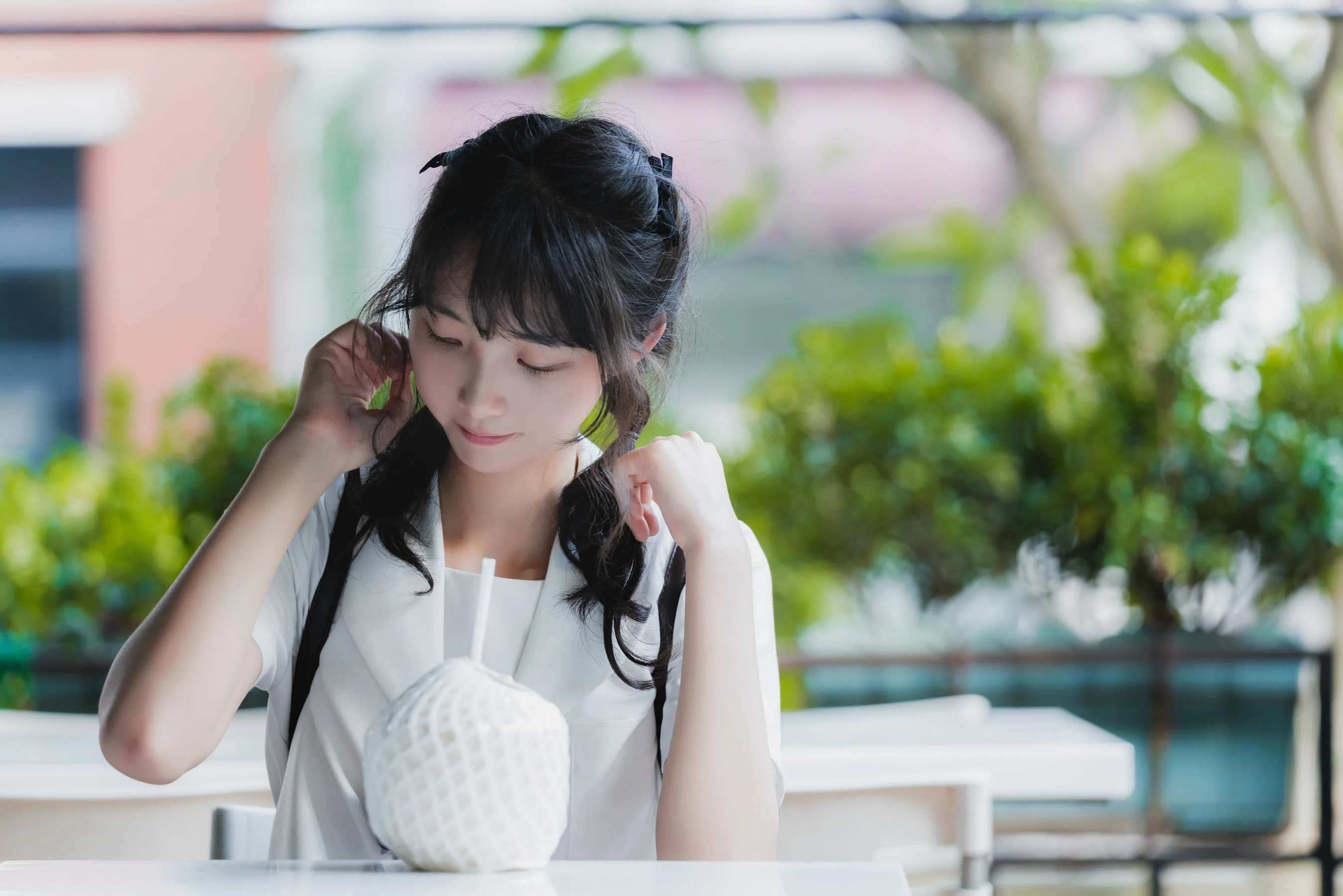 清纯妹子西瓜 制服插图1