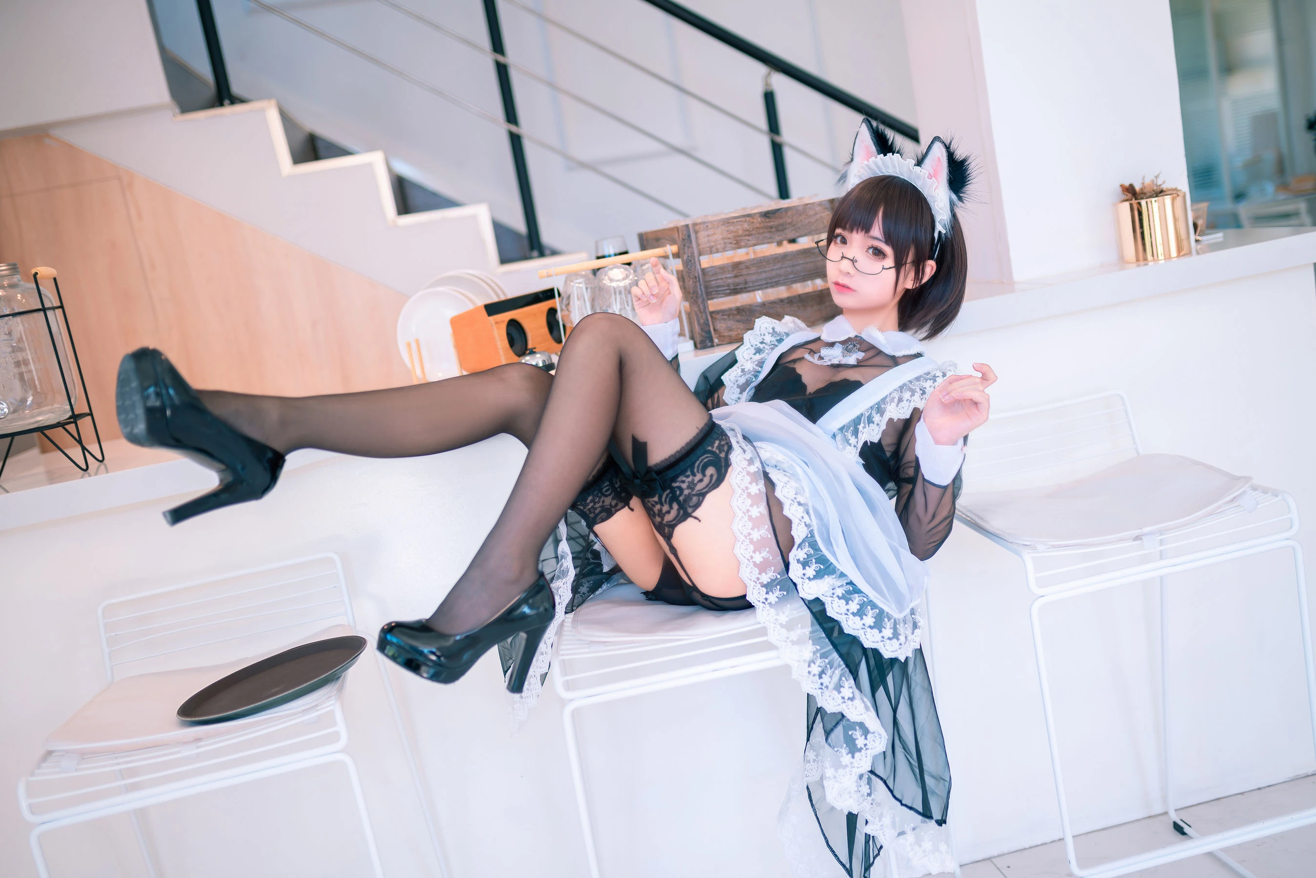 动漫博主蠢沫沫 – 透明女仆 [38P]插图5