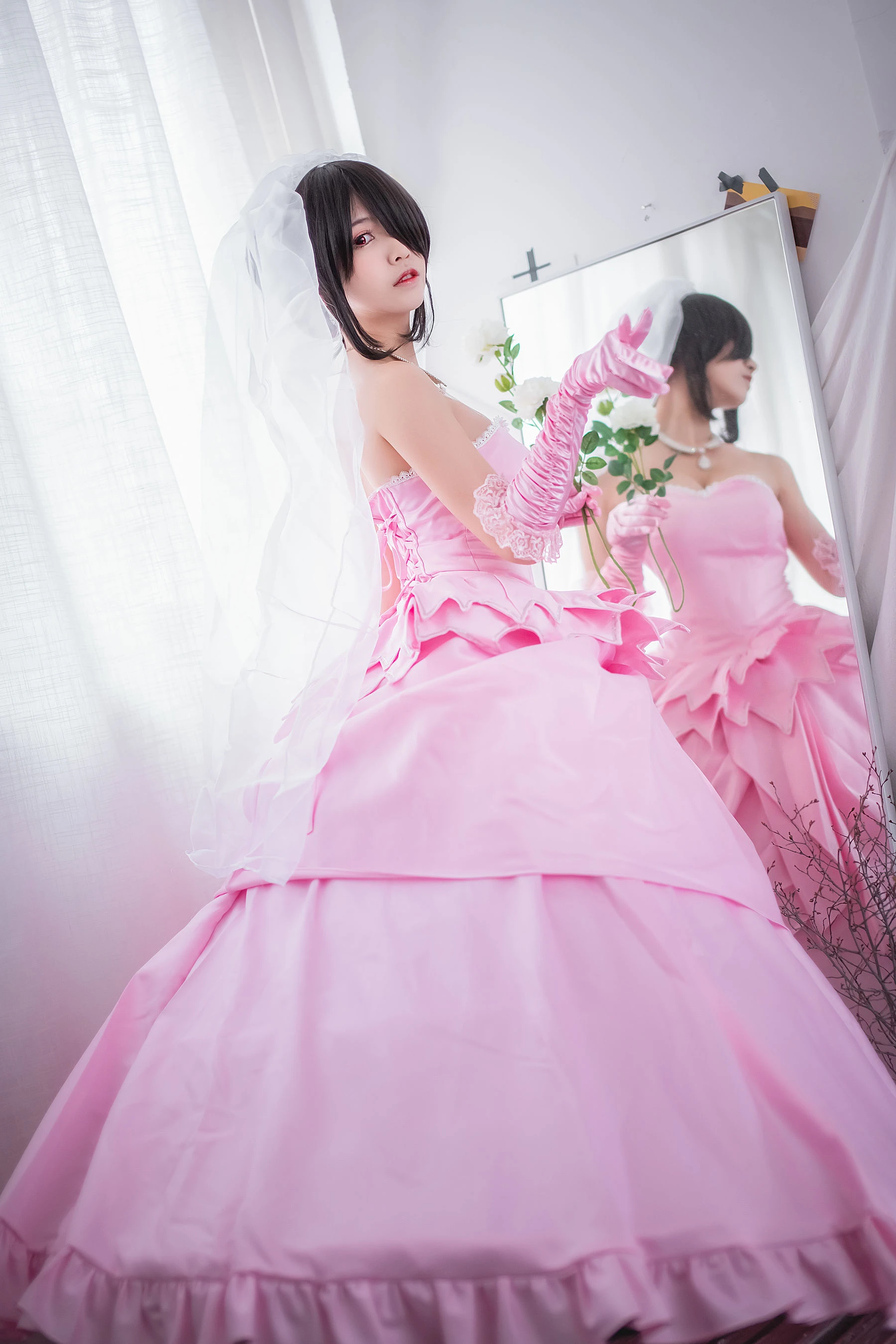 超人气Coser鳗鱼霏儿 狂三系列 婚纱插图5